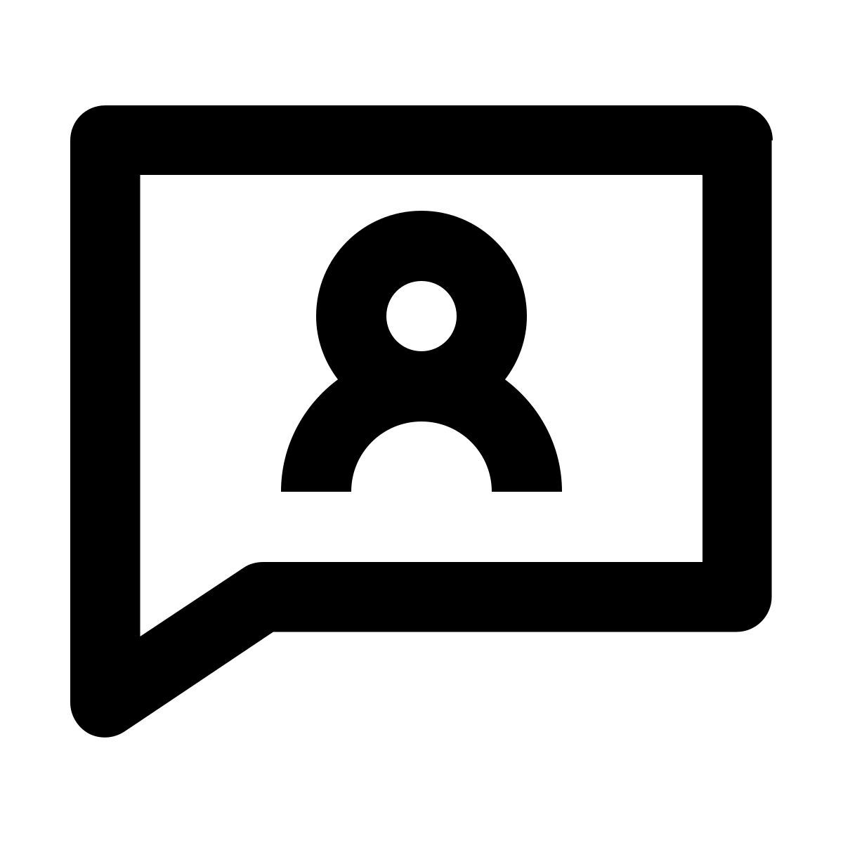 chat blasen benutzer icon