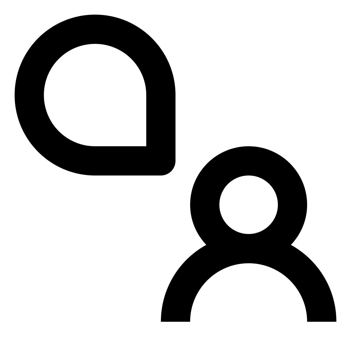 chat blasen benutzer icon