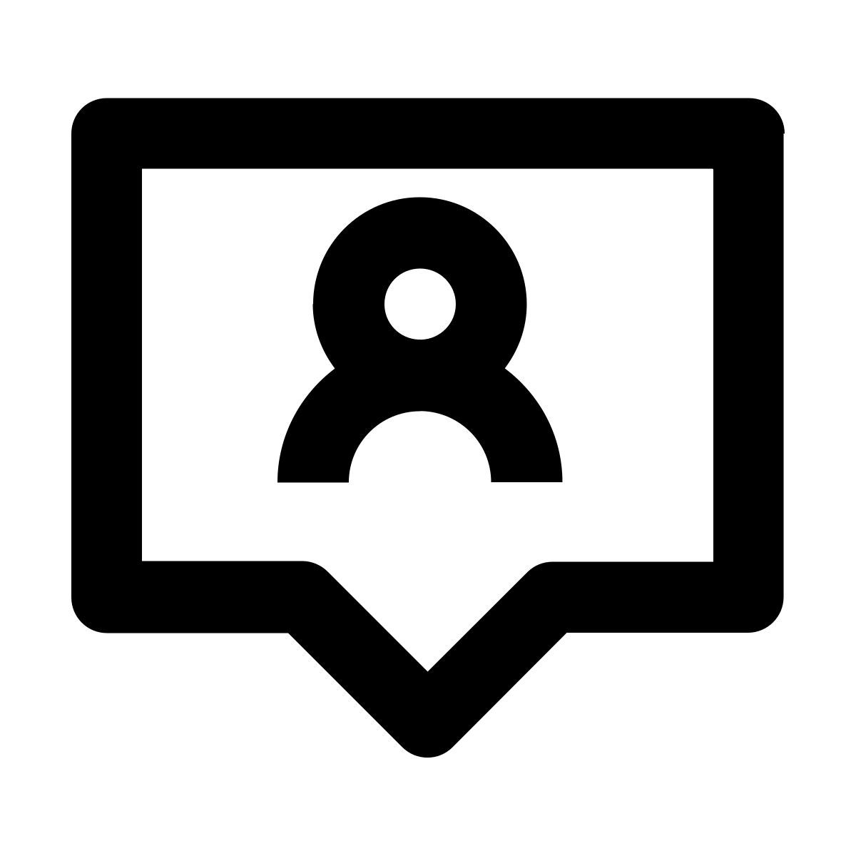 chat blasen benutzer icon