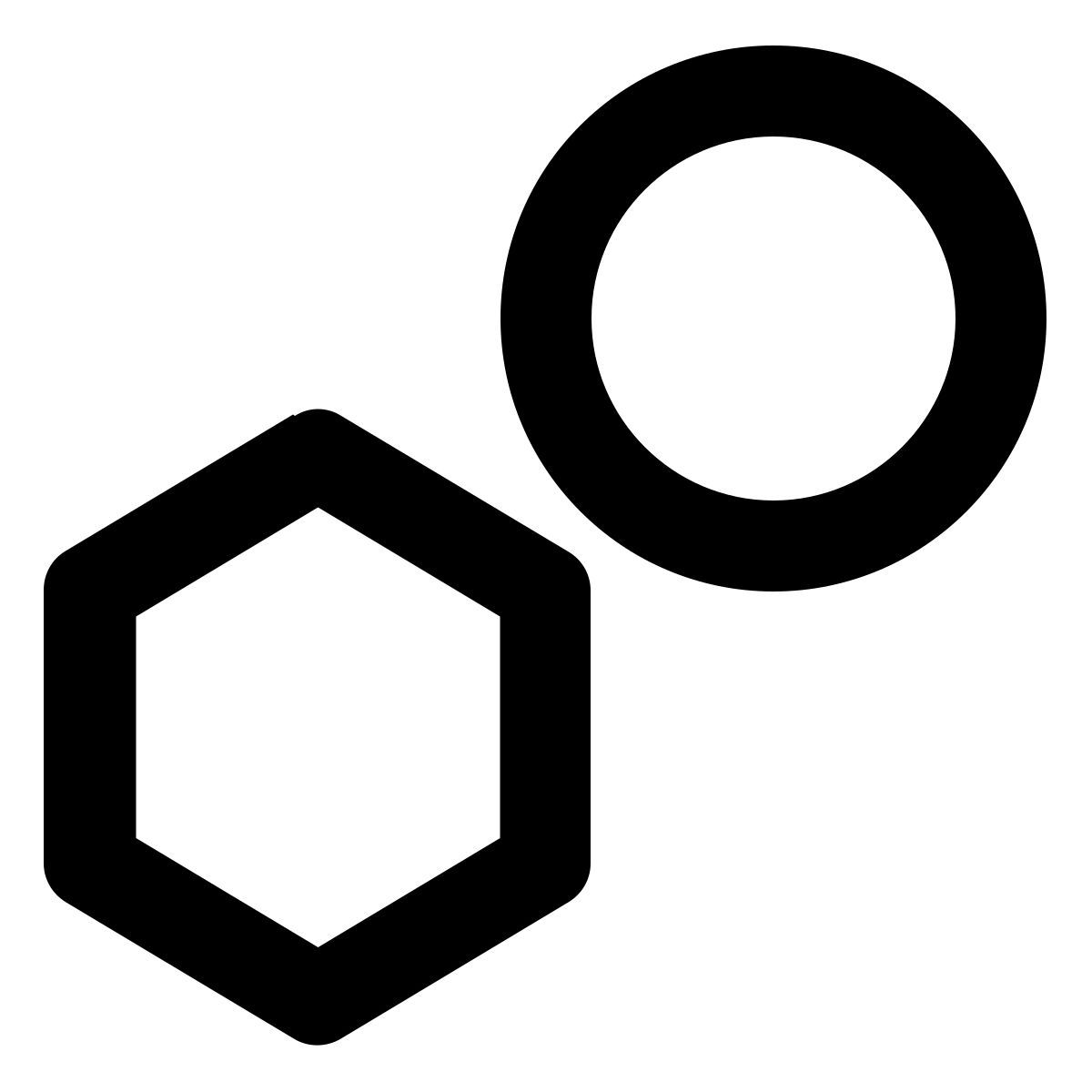 circle and polygon icon