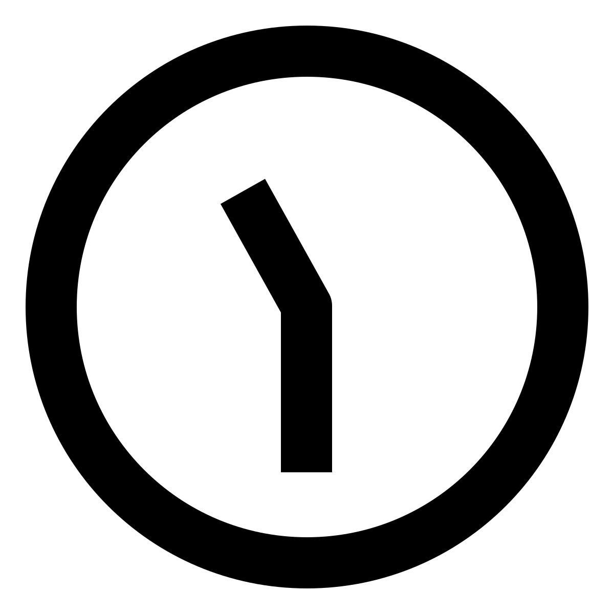 clock half past eleven icon