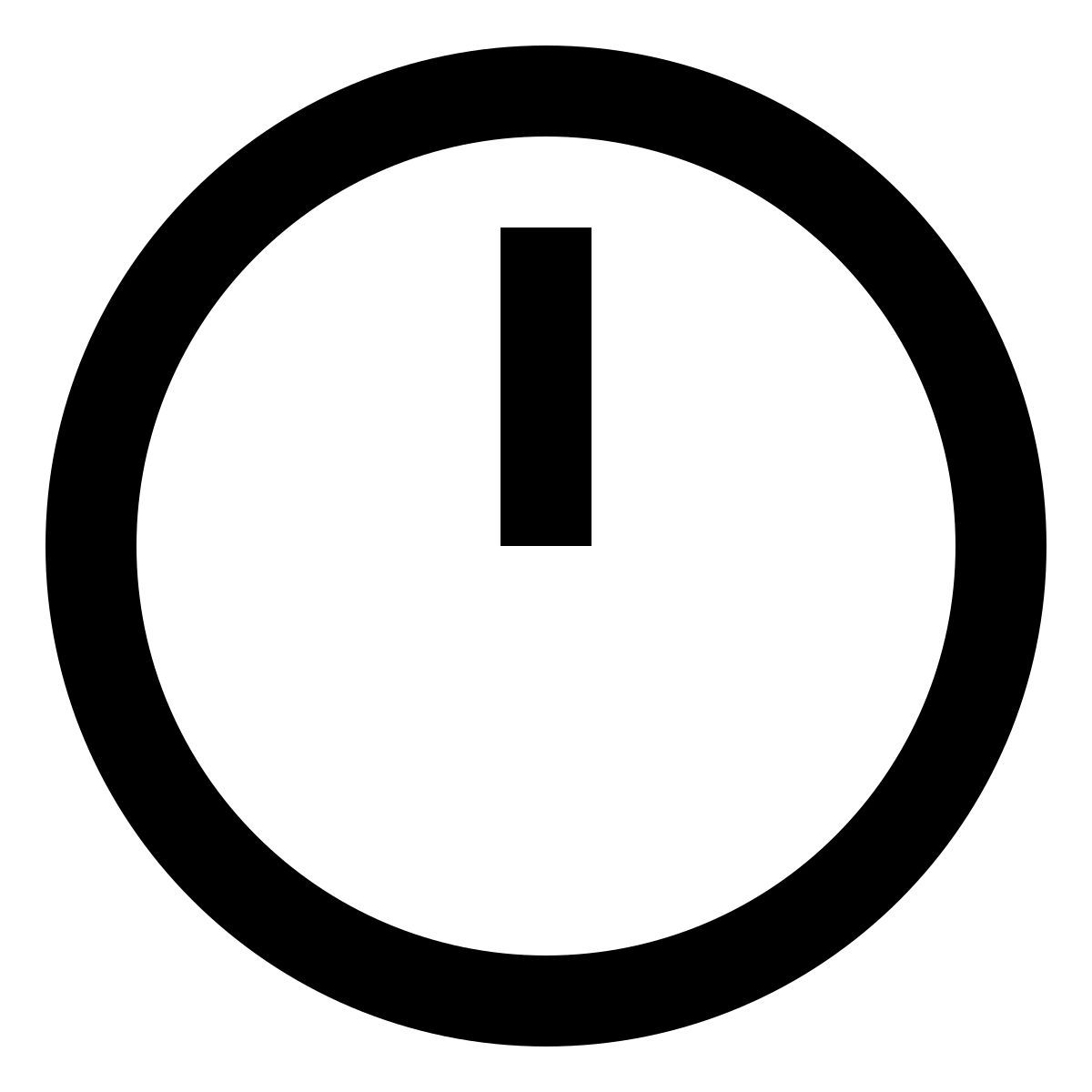 clock twelve icon