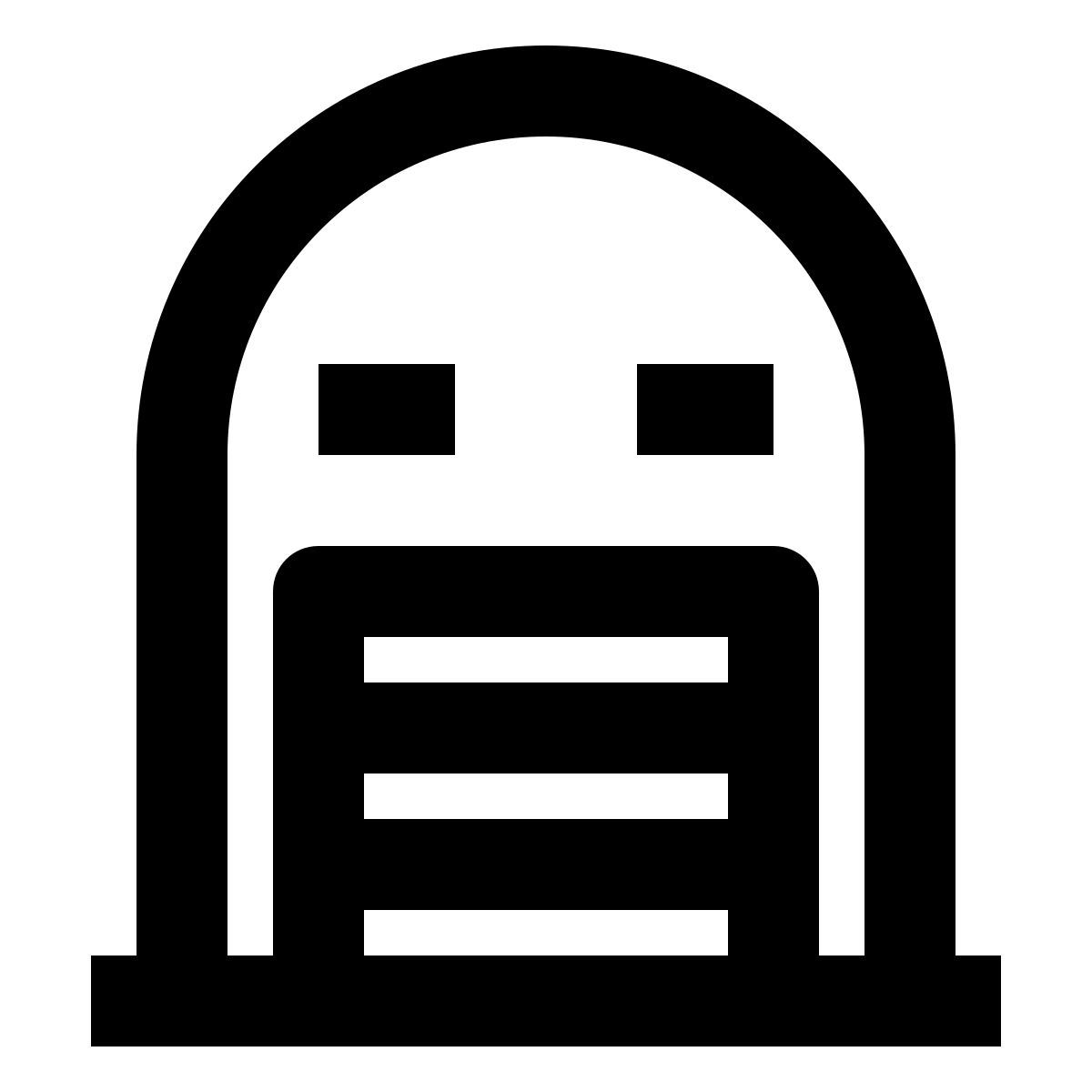 closed garage icon