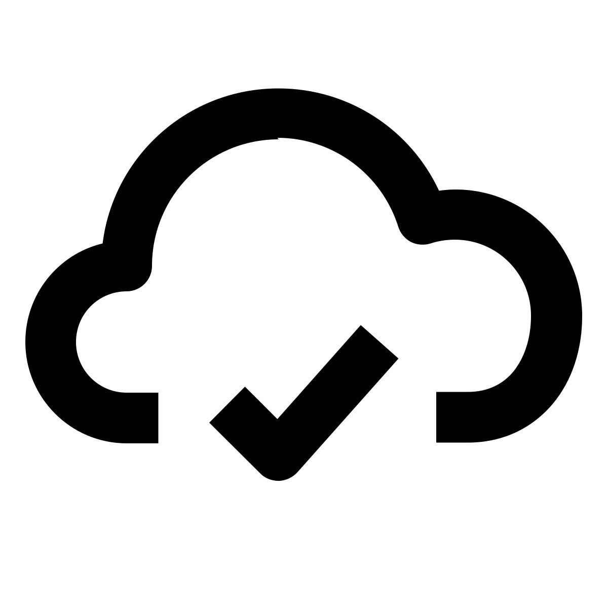 cloud check icon