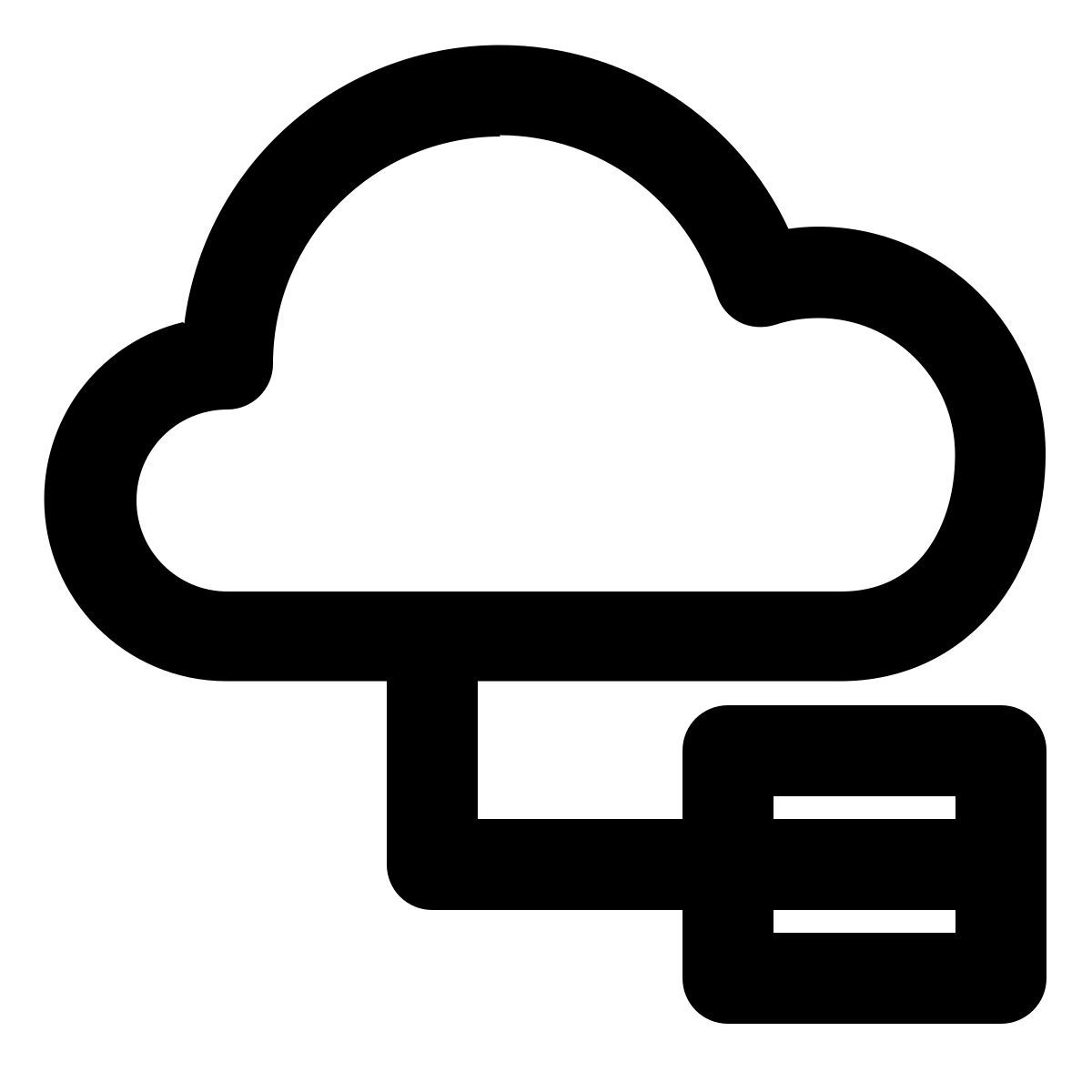 cloud database tree icon