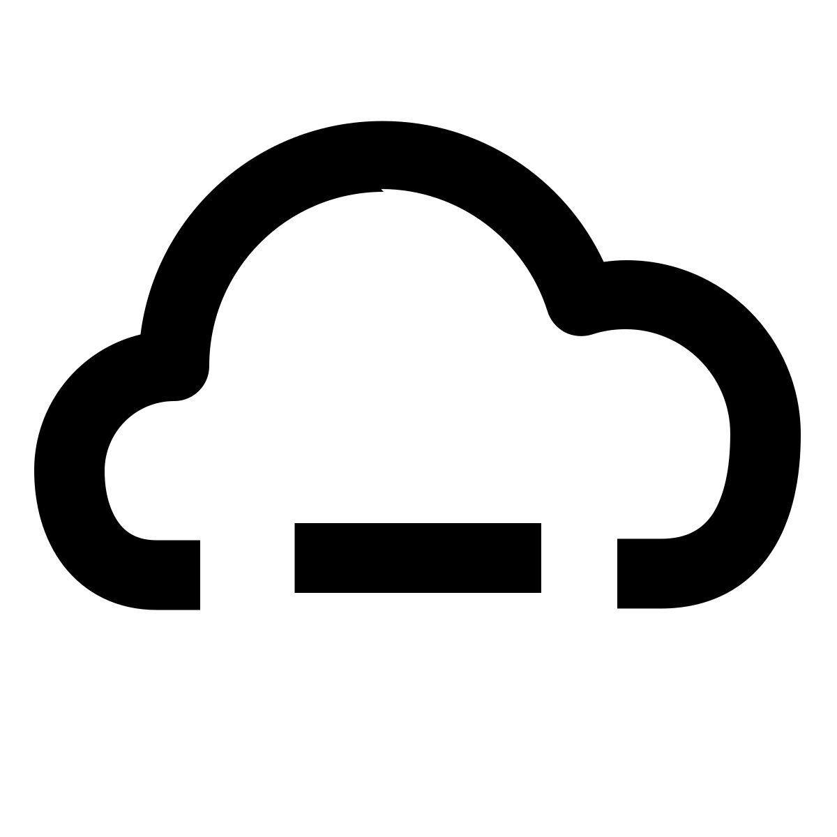 cloud minus icon