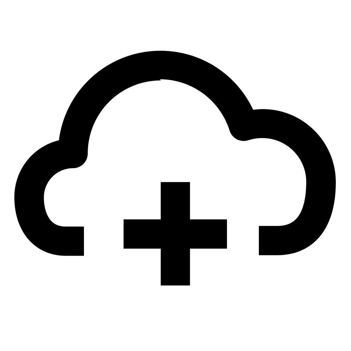 cloud plus icon