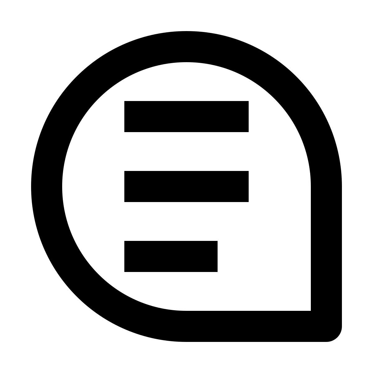 comment alternative line icon