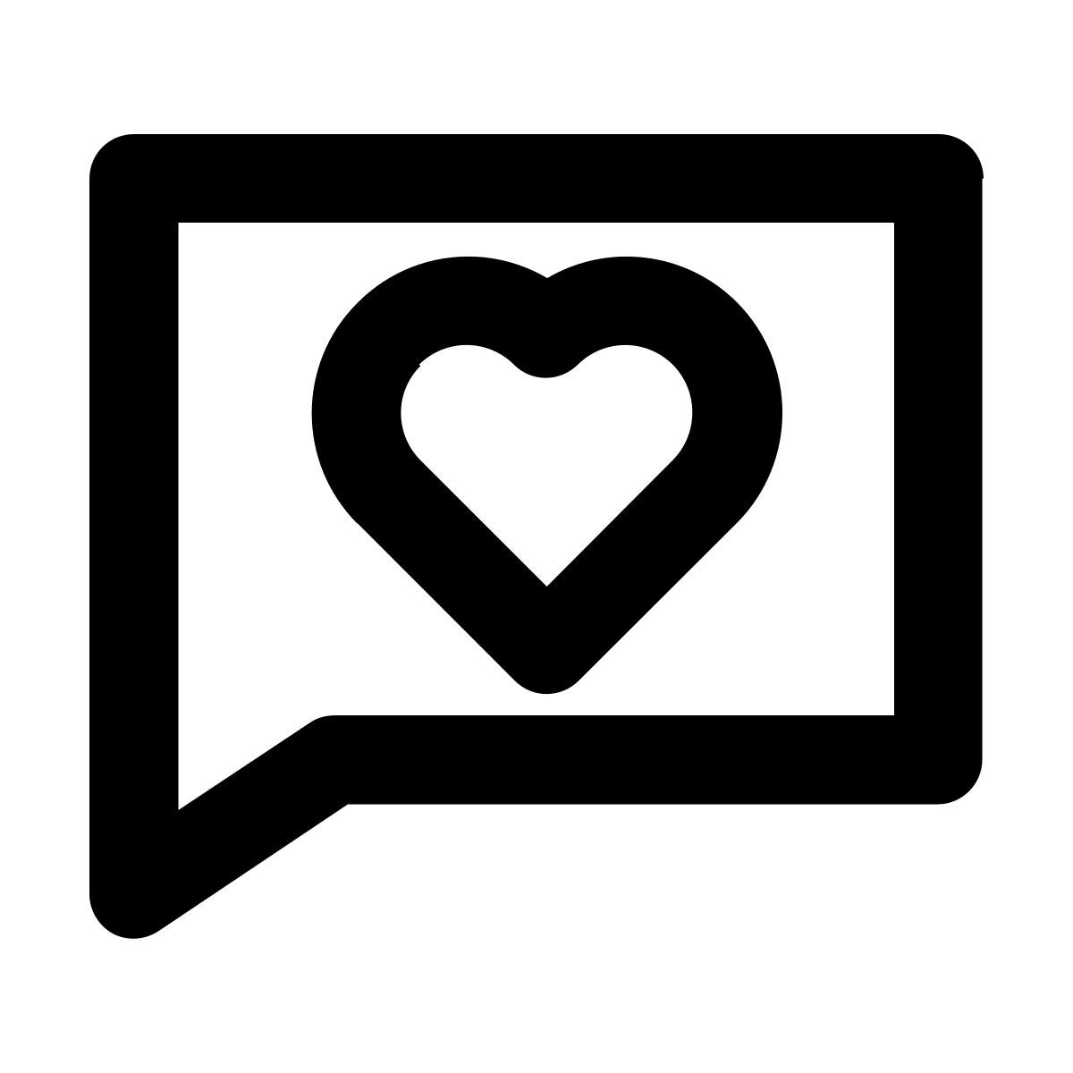 comment heart icon