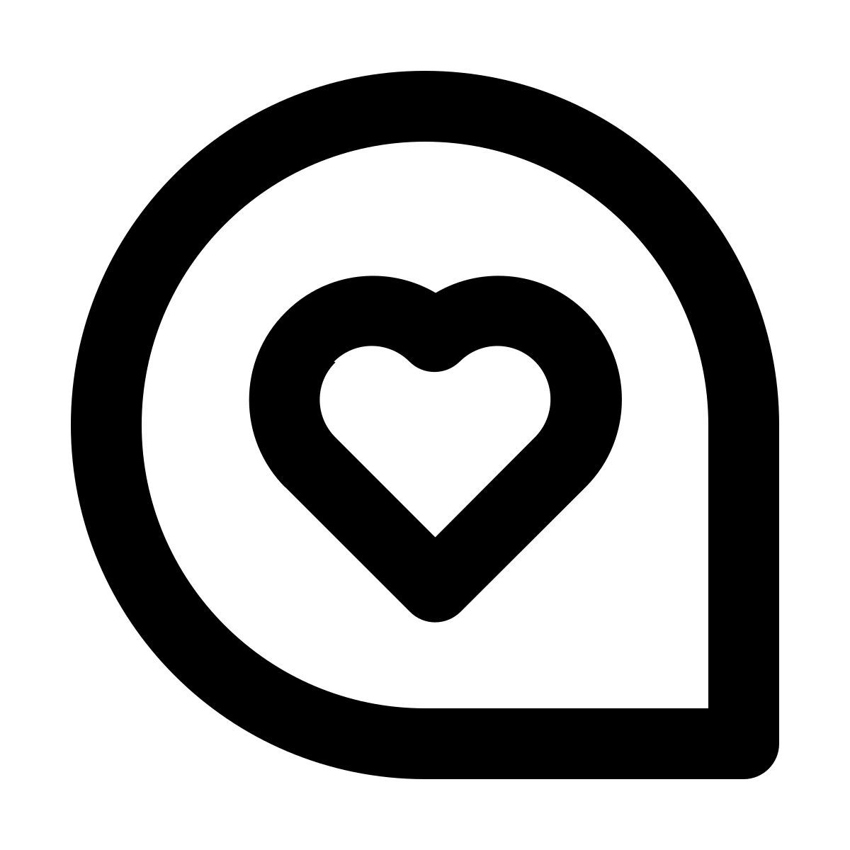 comment heart icon