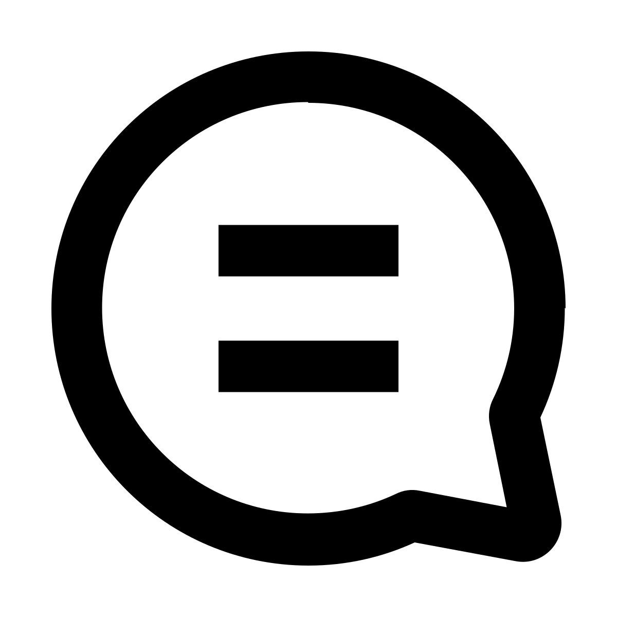 linha de comentário icon