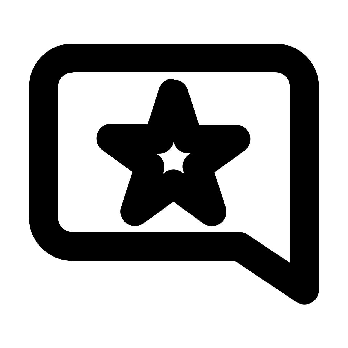 comment star icon