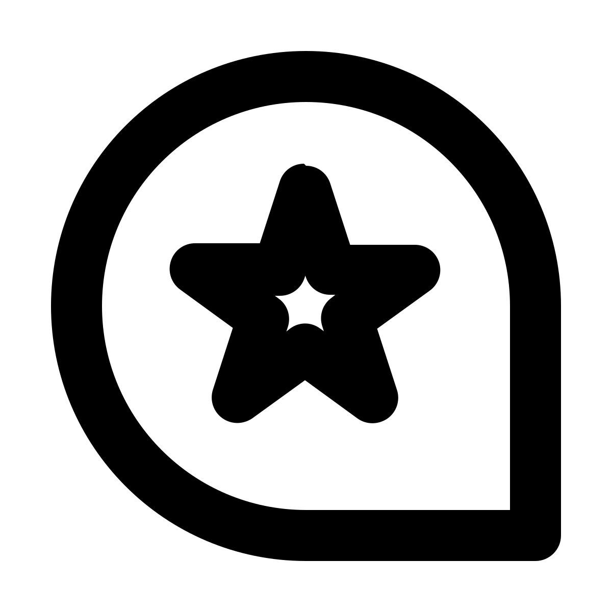 comment star icon