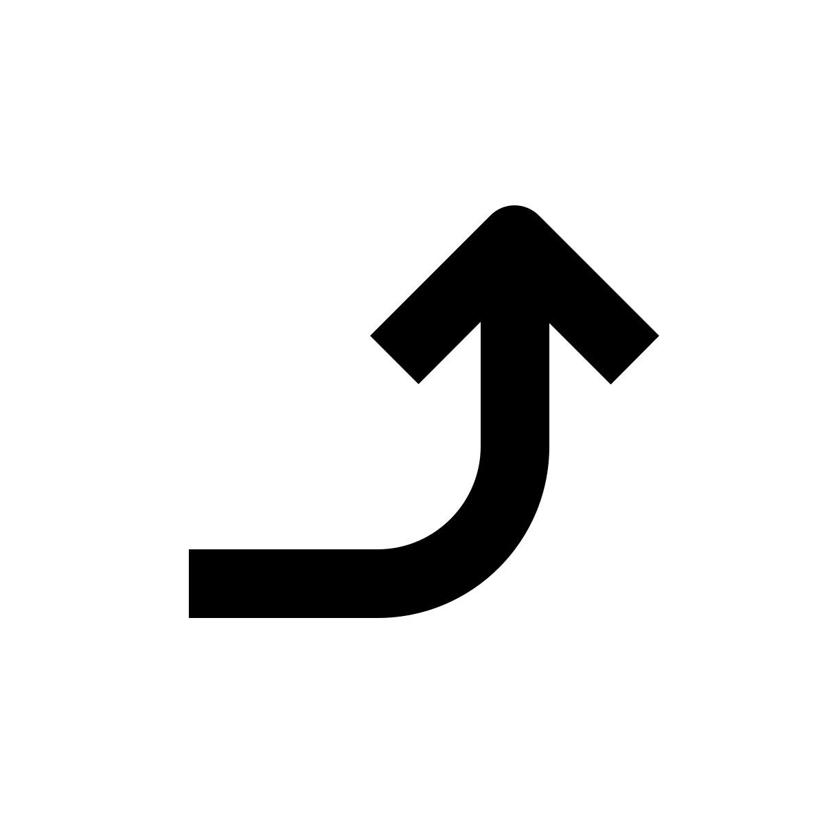 corner right up icon