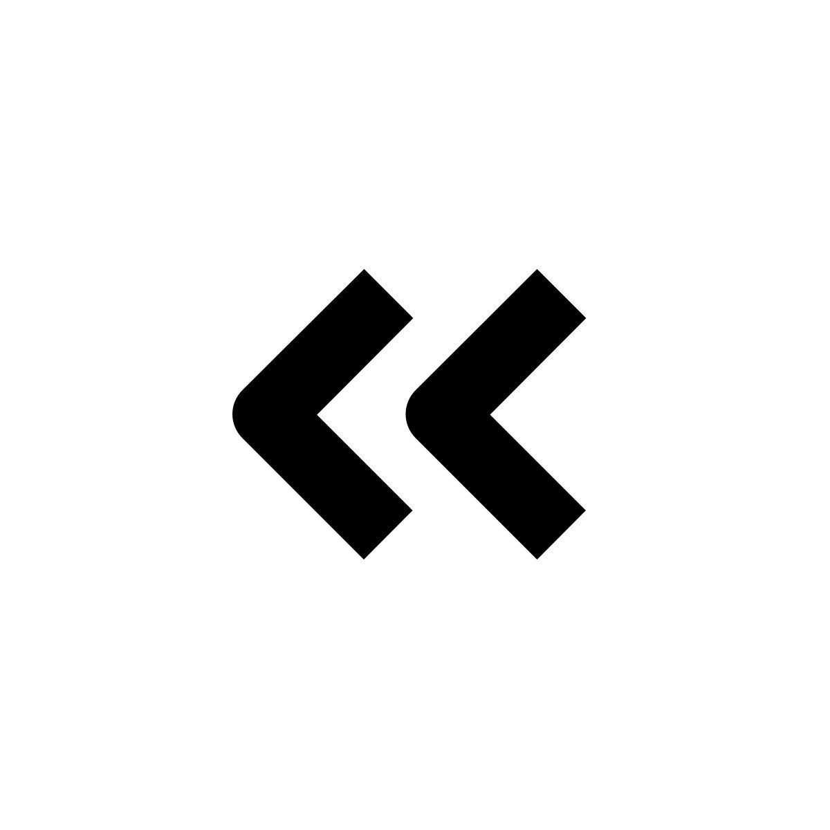 double left arrow icon