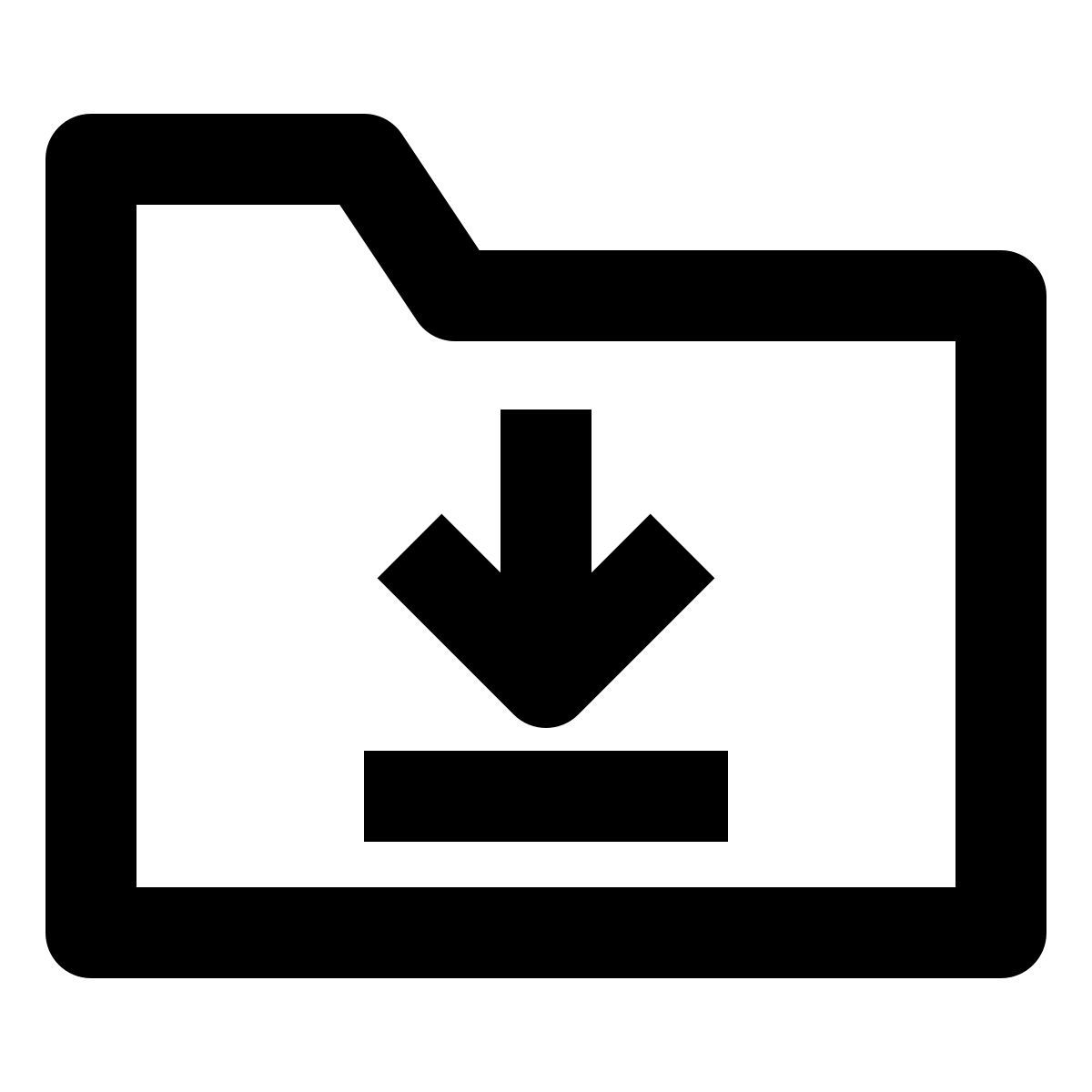 ordner herunterladen icon