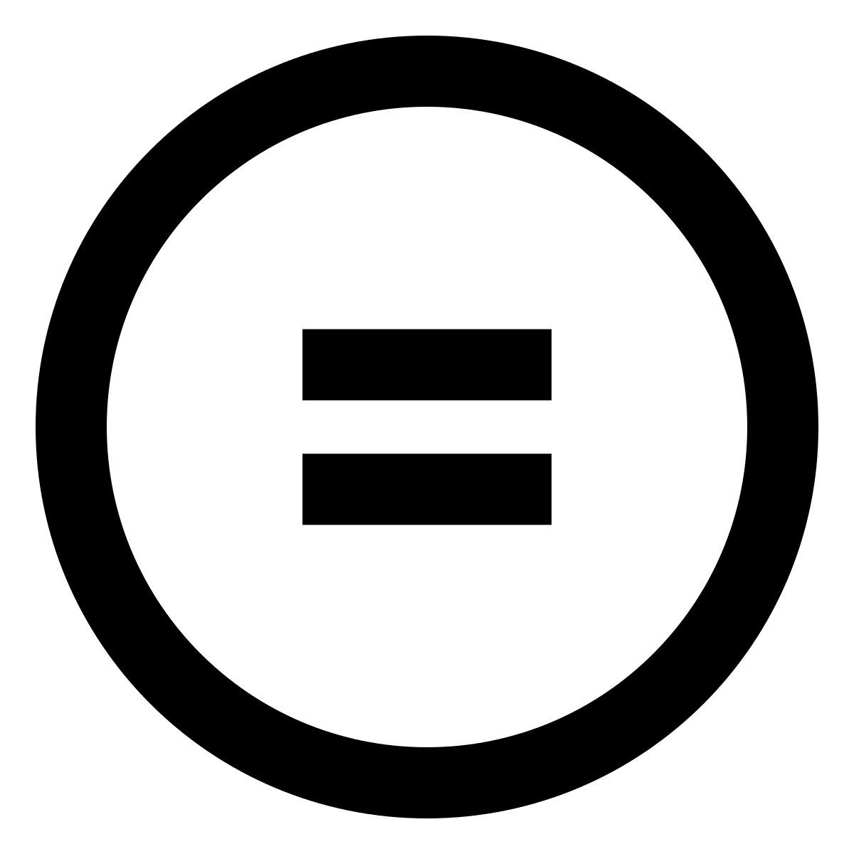 equal circle icon