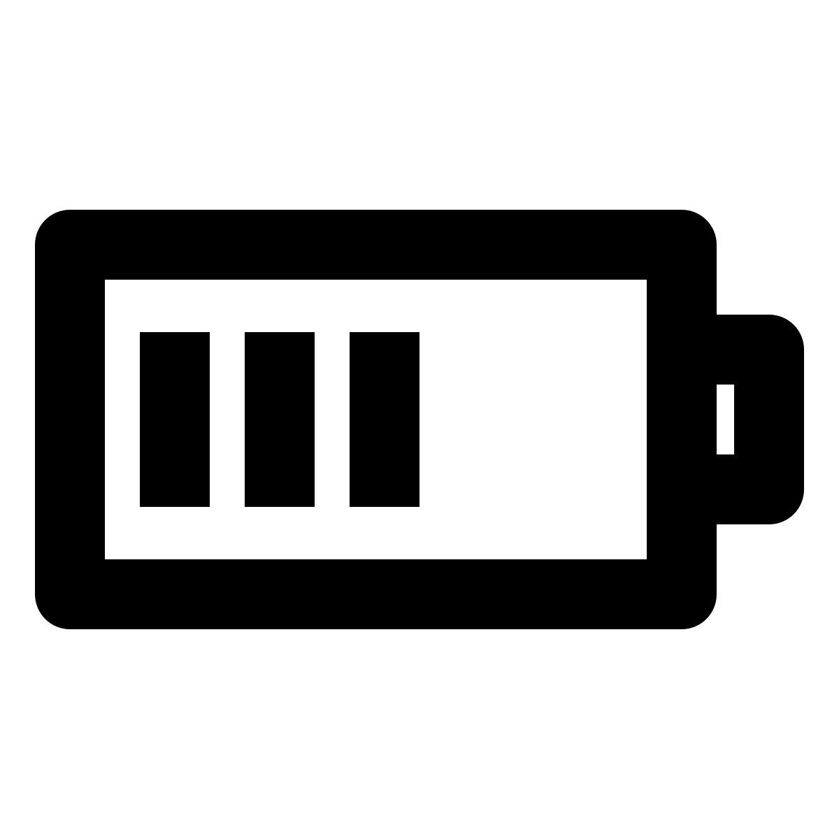 half battery icon