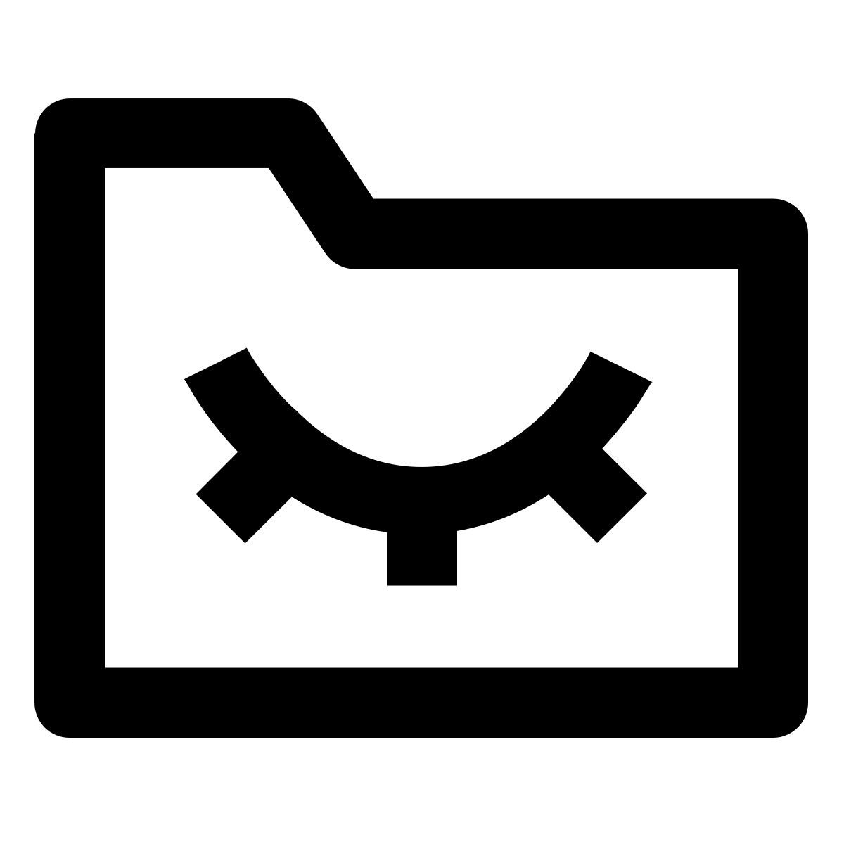 ocultar pasta icon