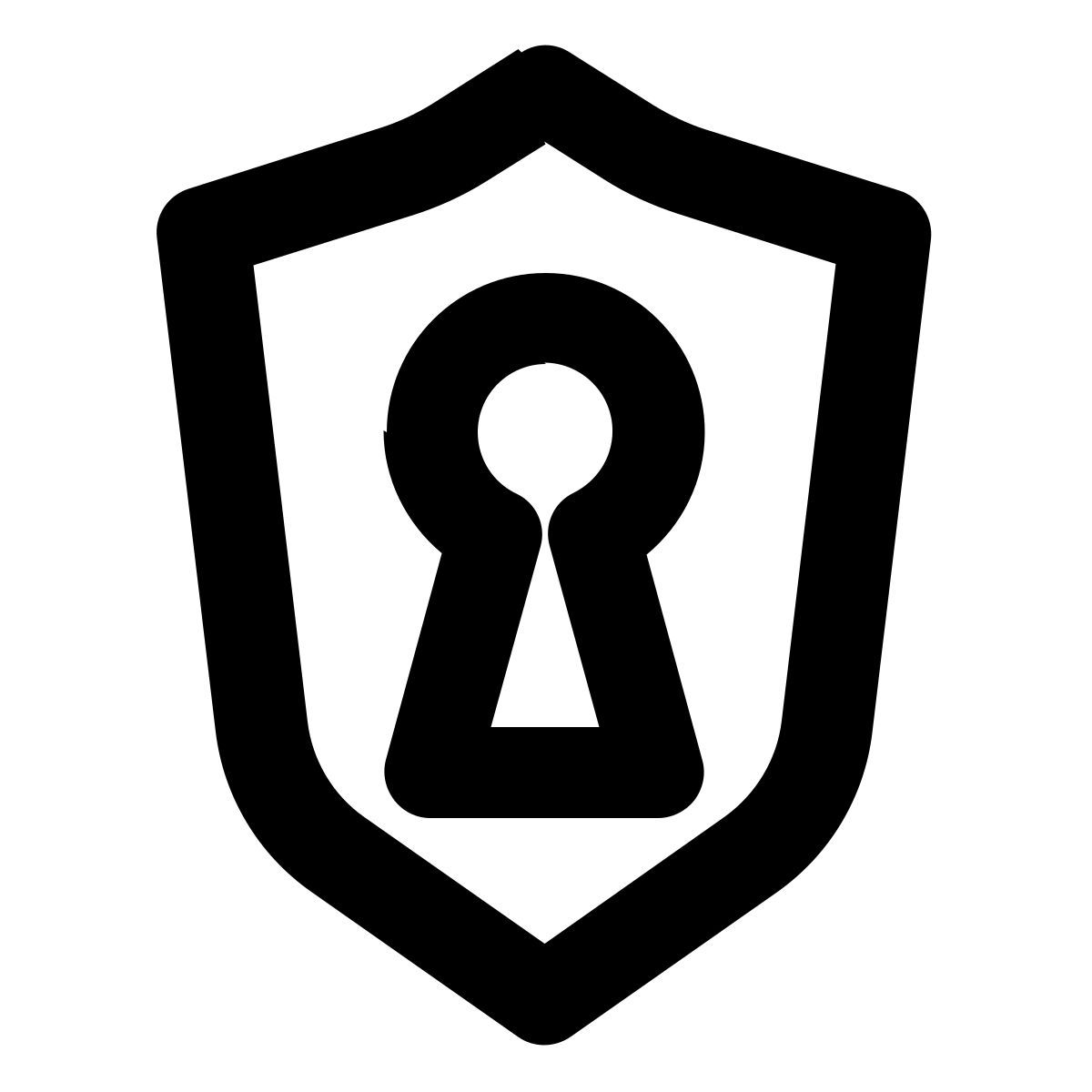 keyhole shield icon