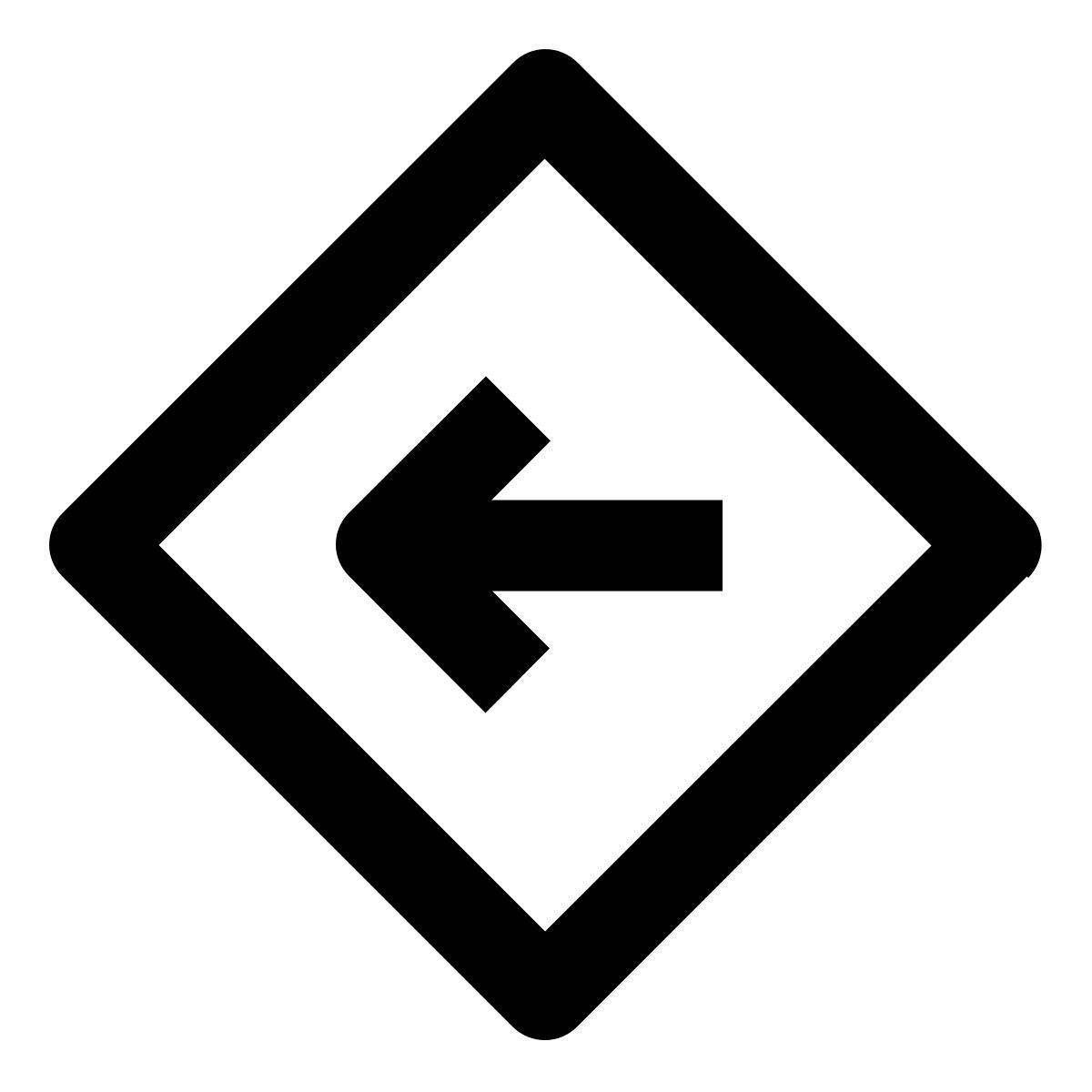 left directions icon