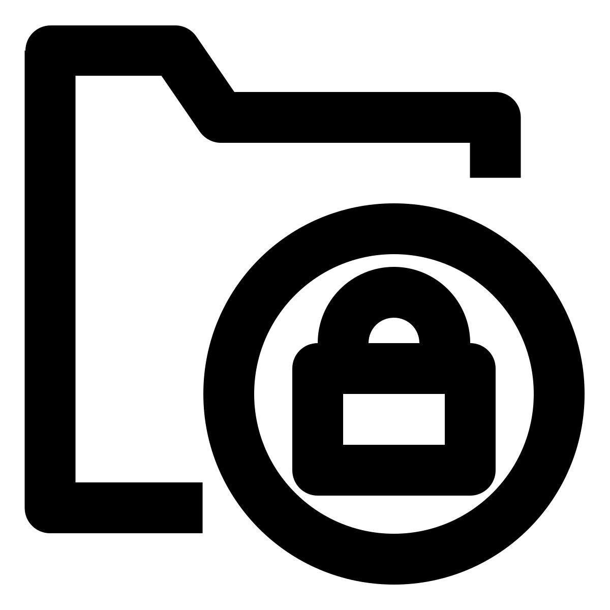 verrouiller le dossier icon