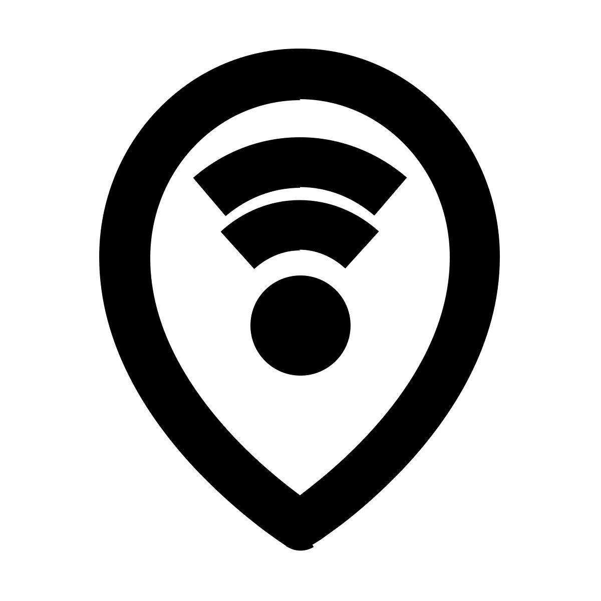 map marker wifi icon