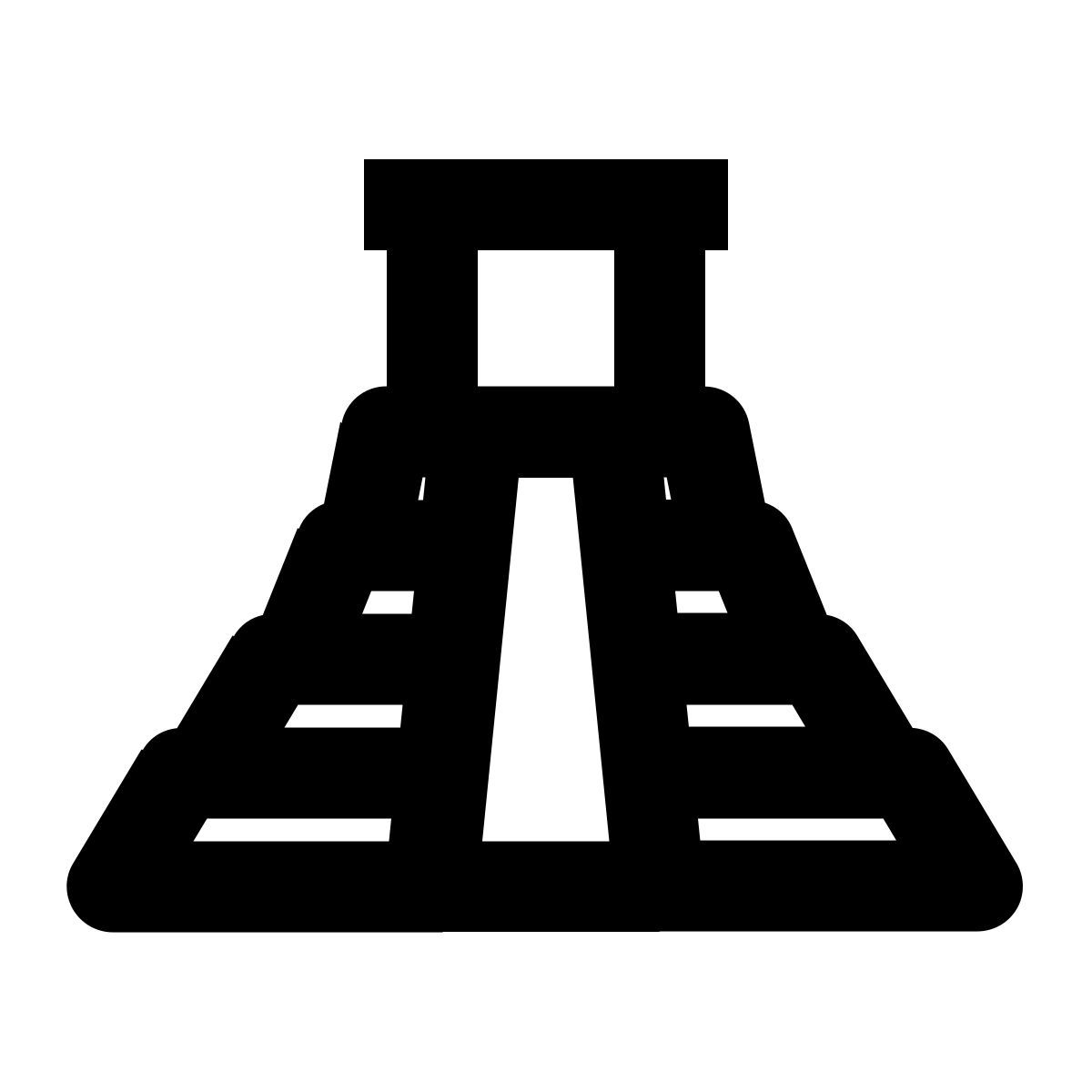 mayan pyramid icon