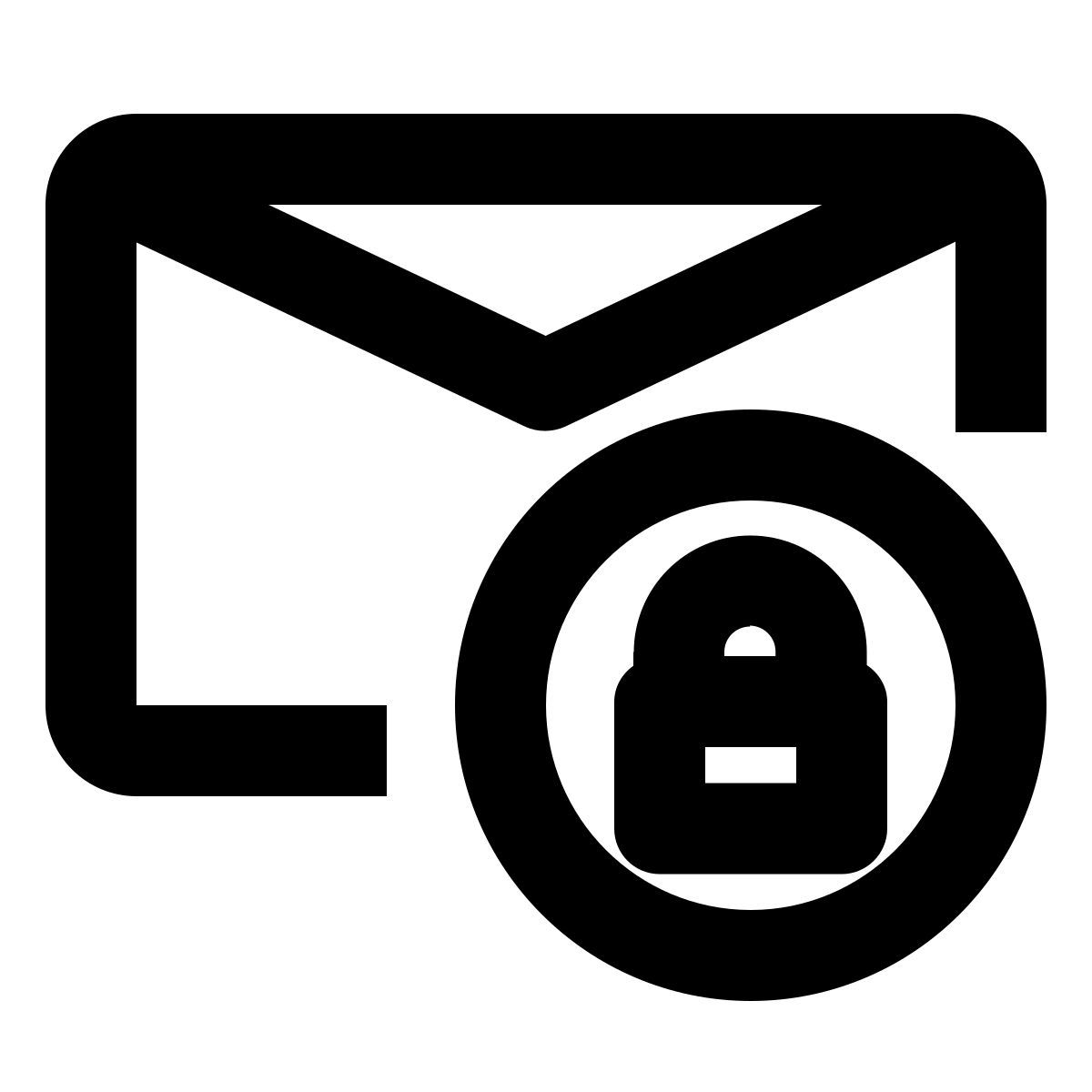 message lock icon