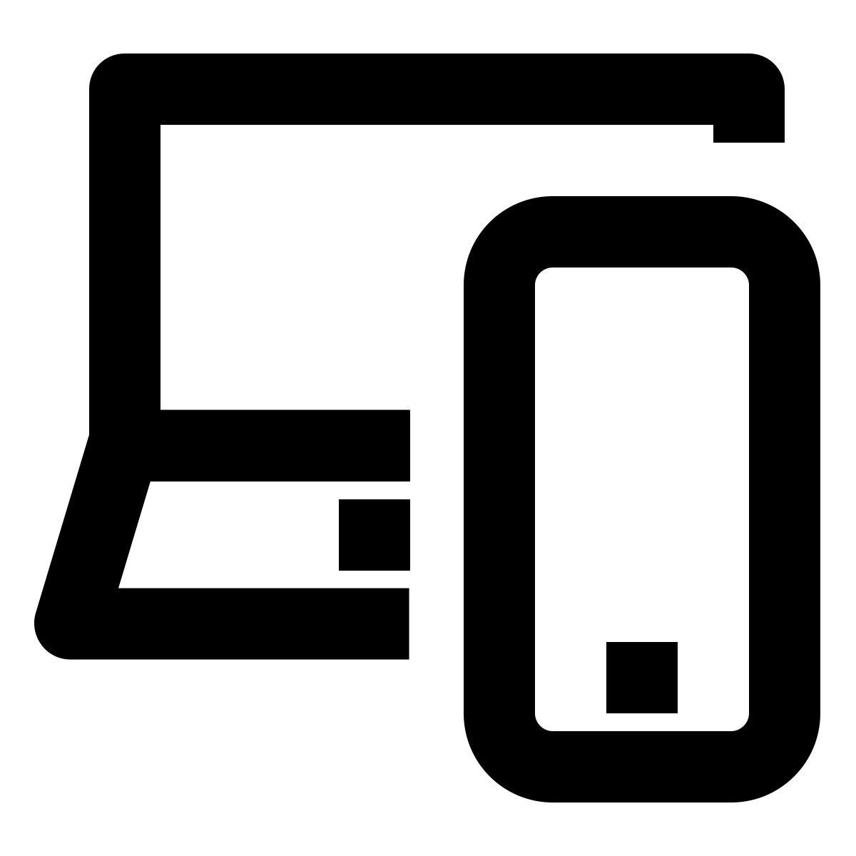 mobile and notebook icon