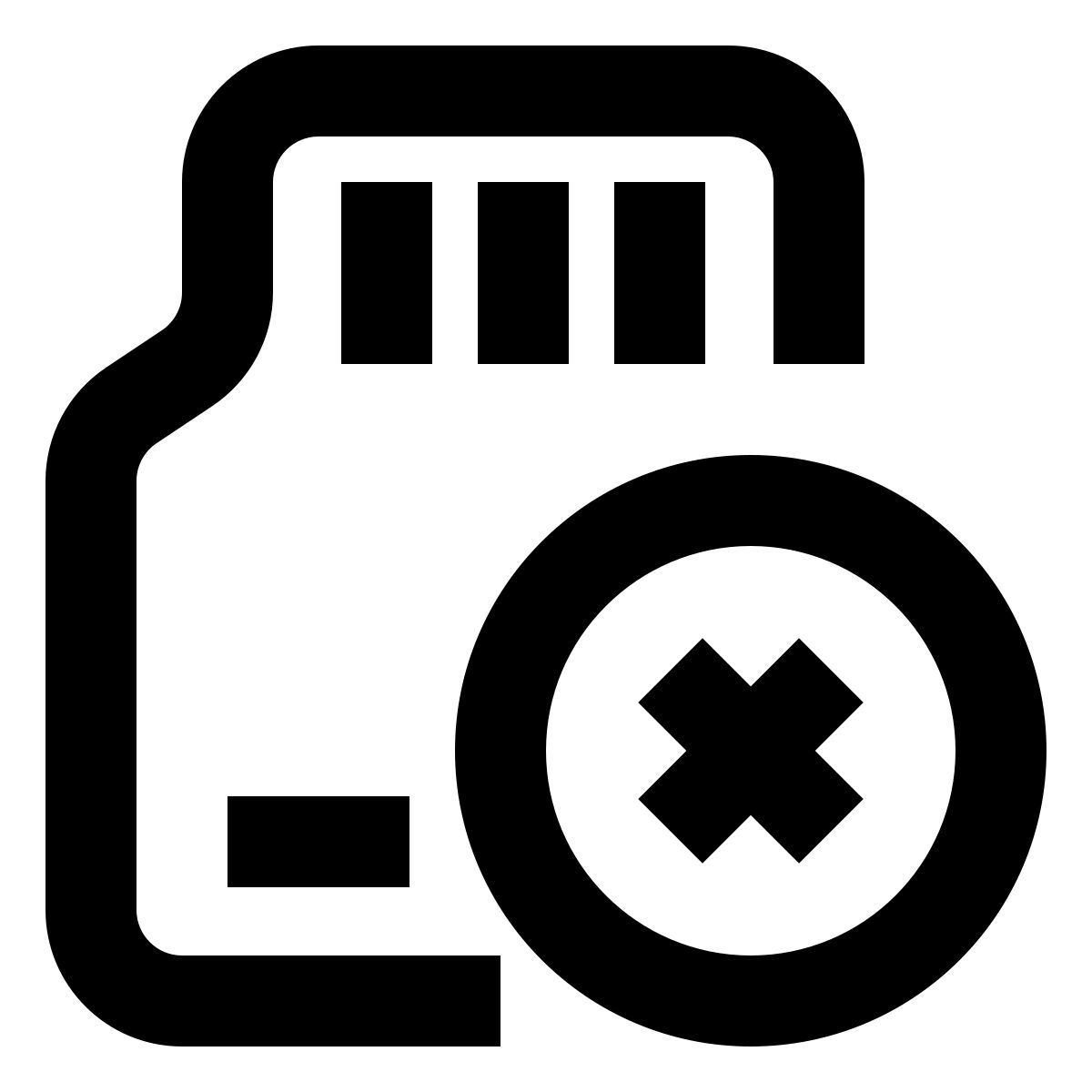 pas de carte mémoire icon