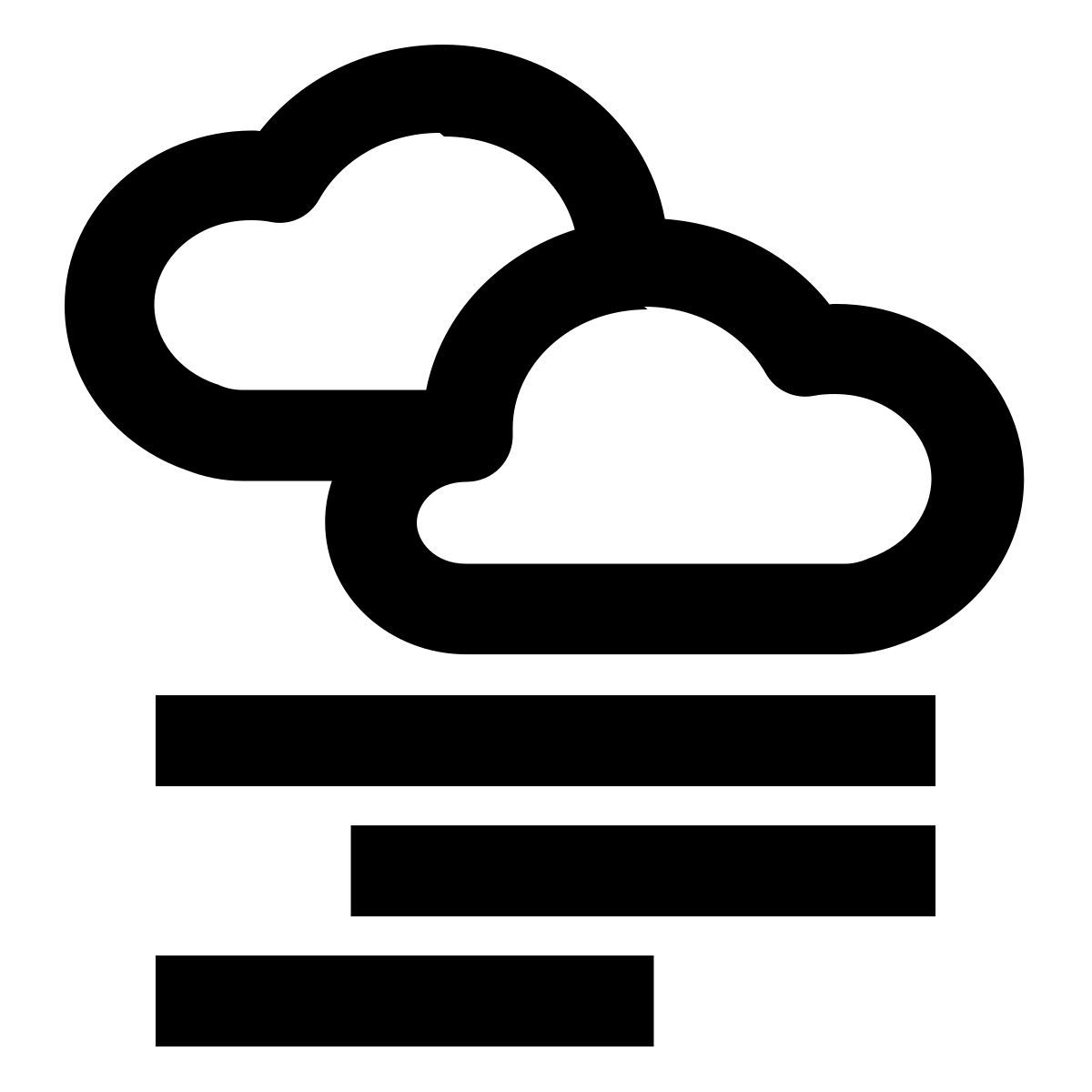 overcast fog icon