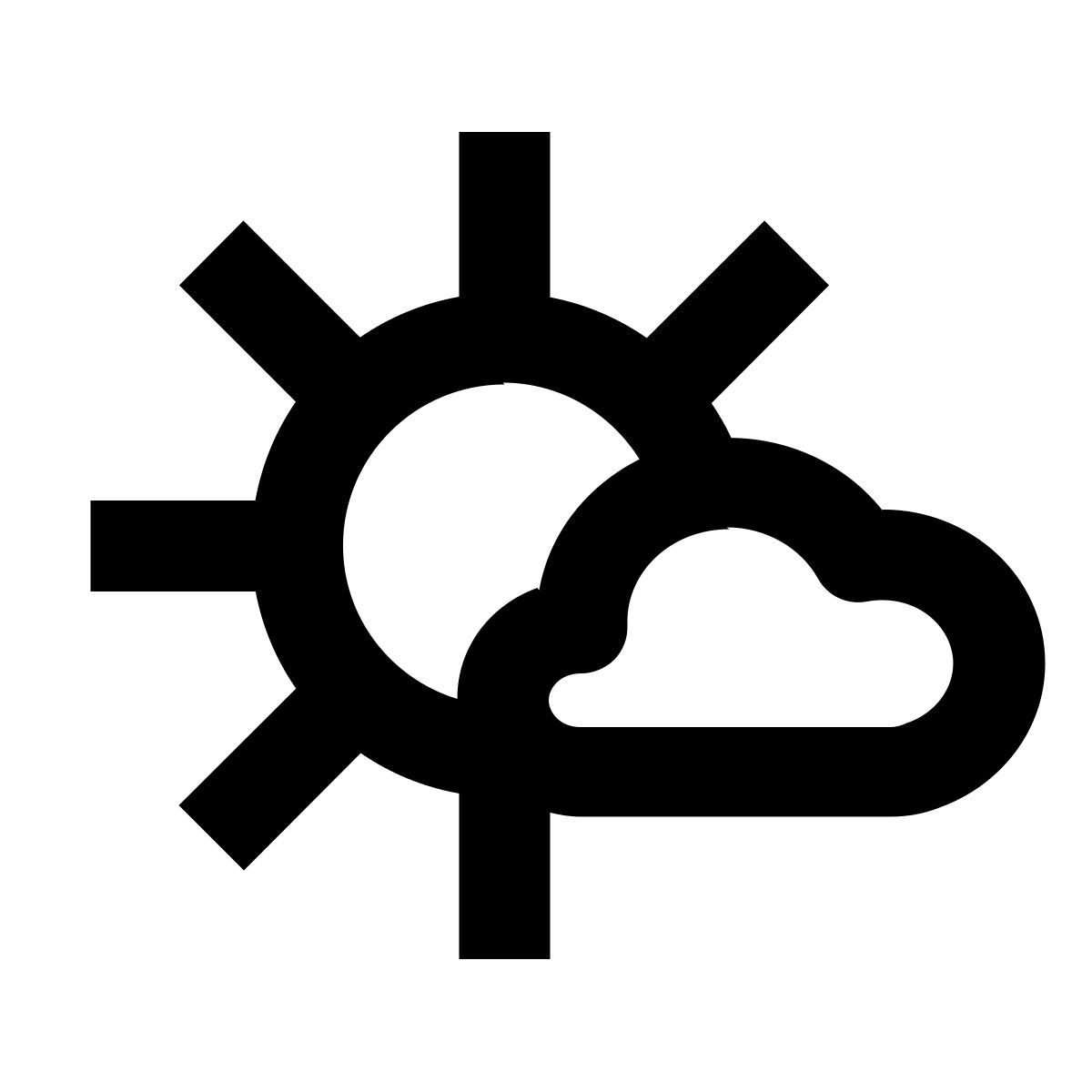 partly sunny icon