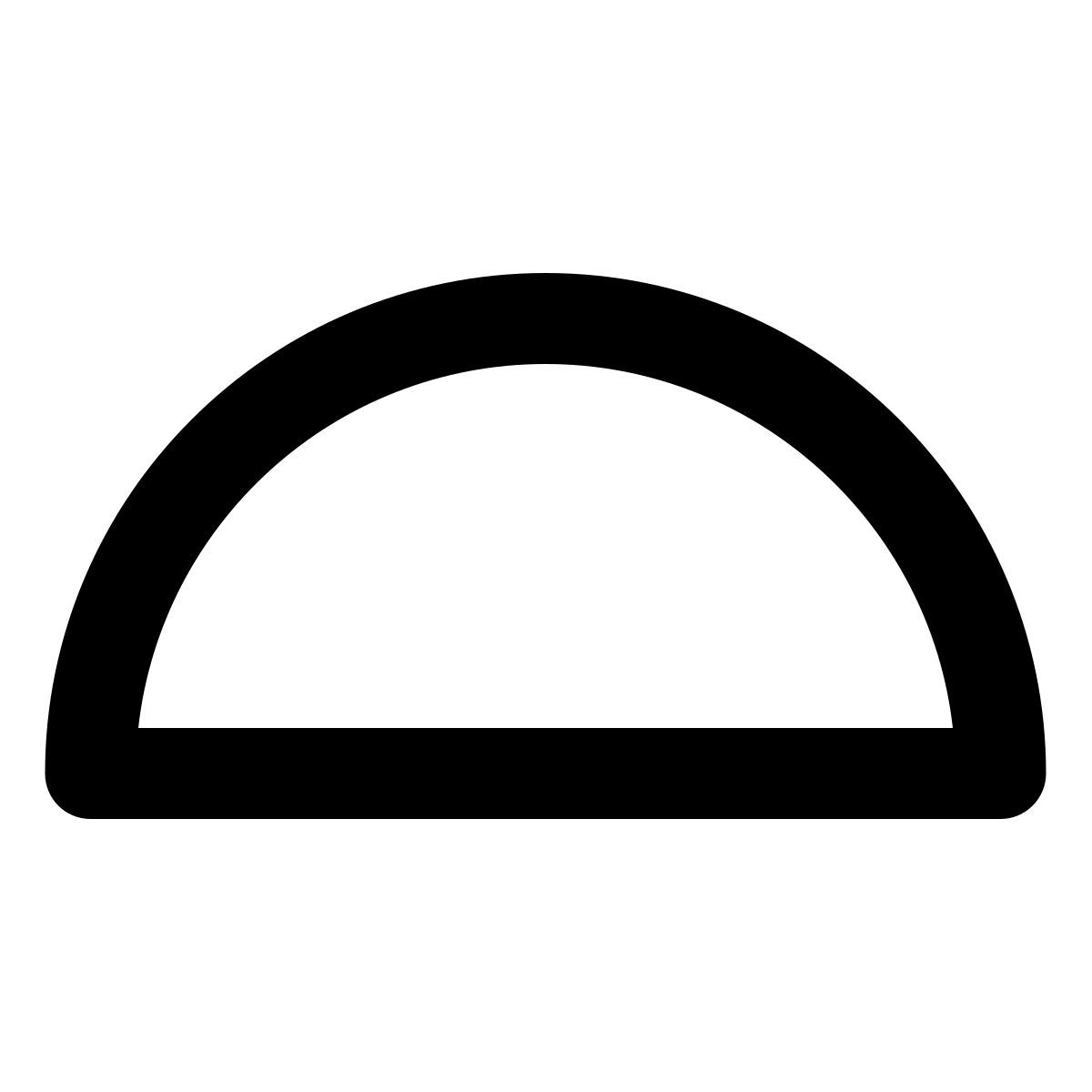 semicircle icon