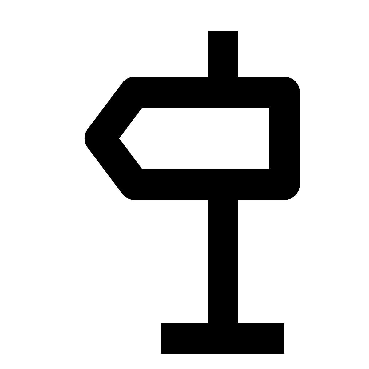 sign left icon