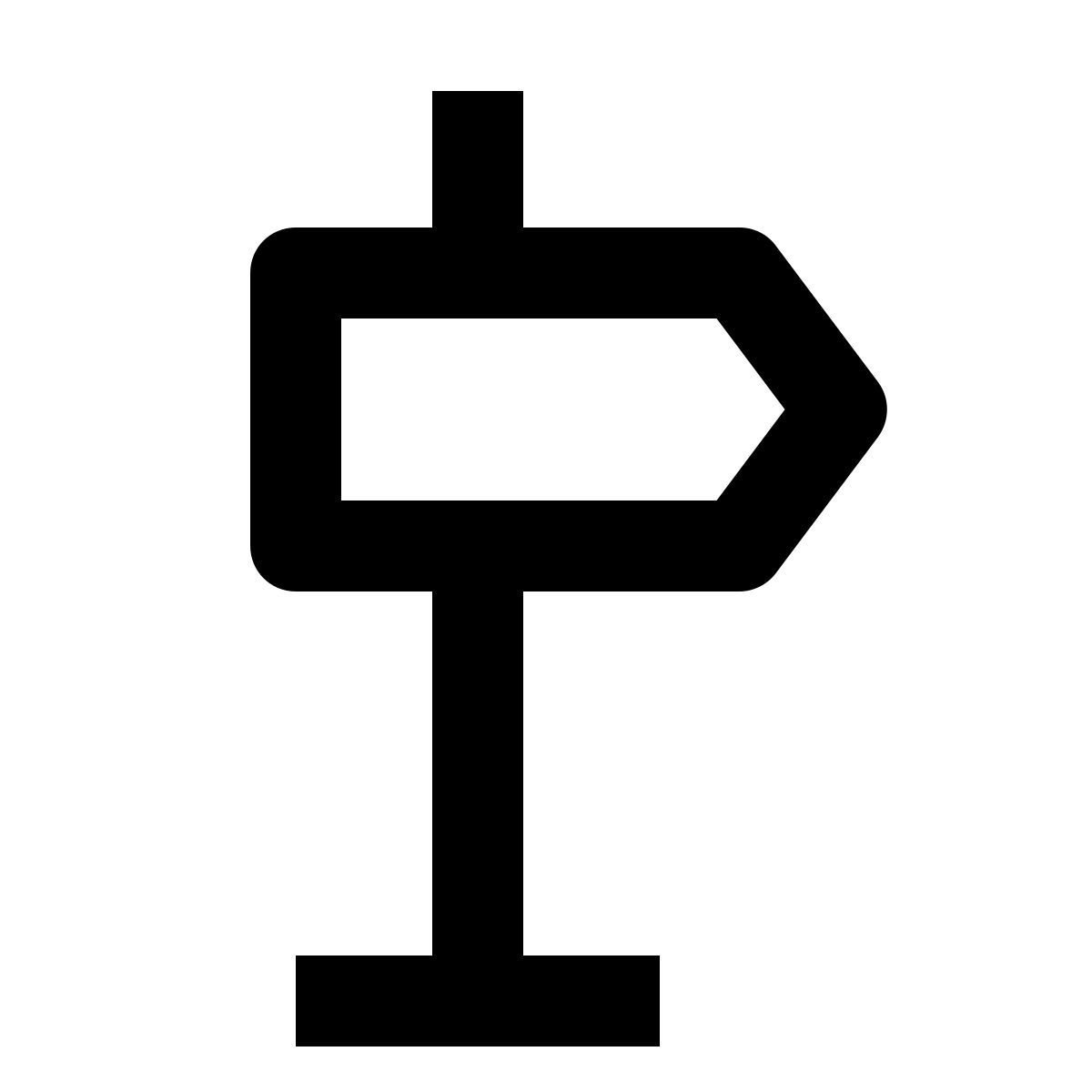 sign right icon