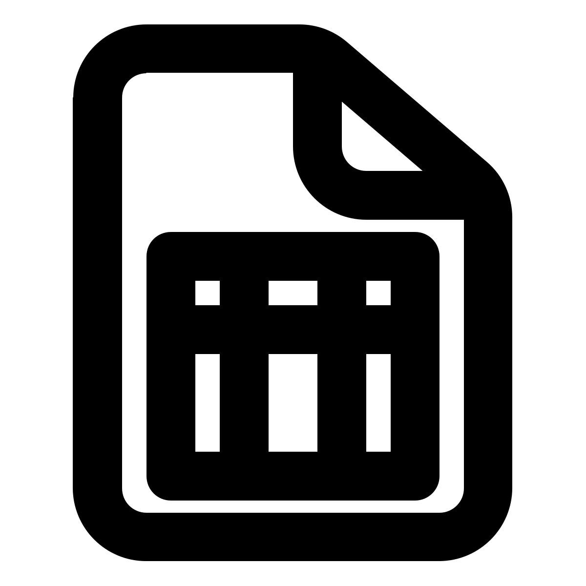 spreadsheet file icon
