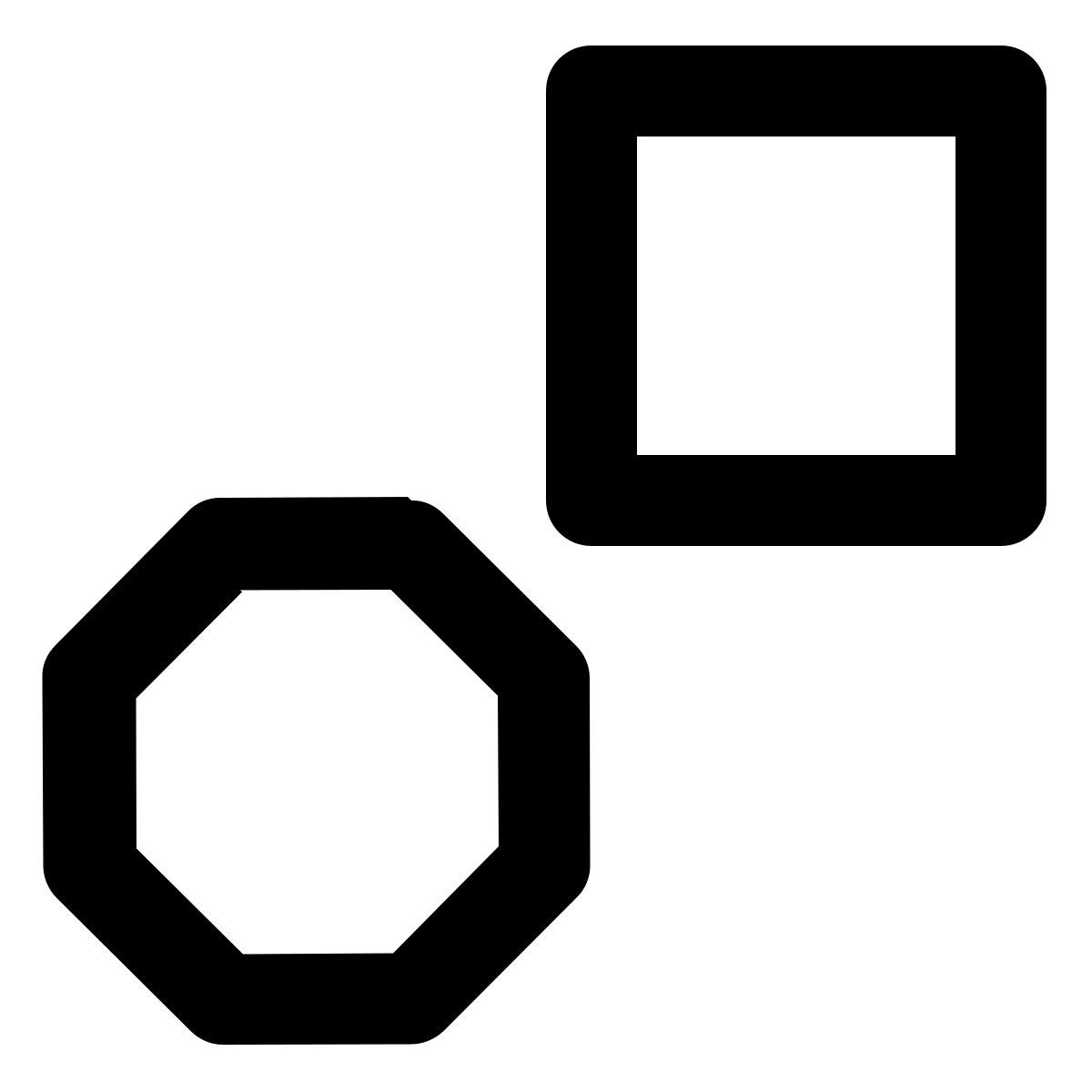 square and octagon icon