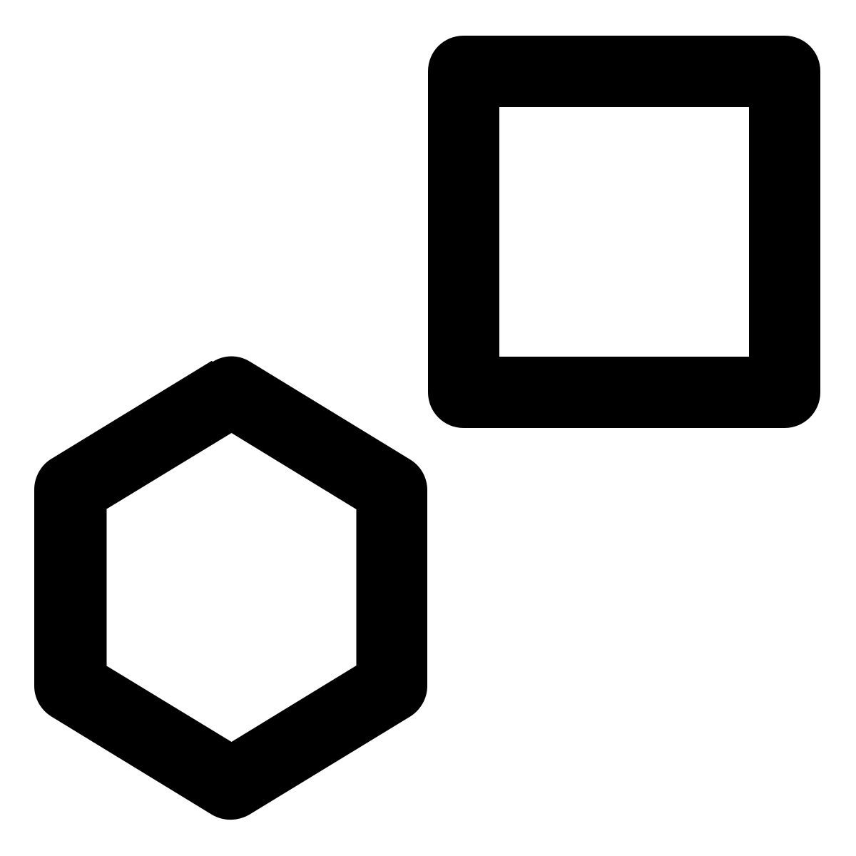 square and polygon icon