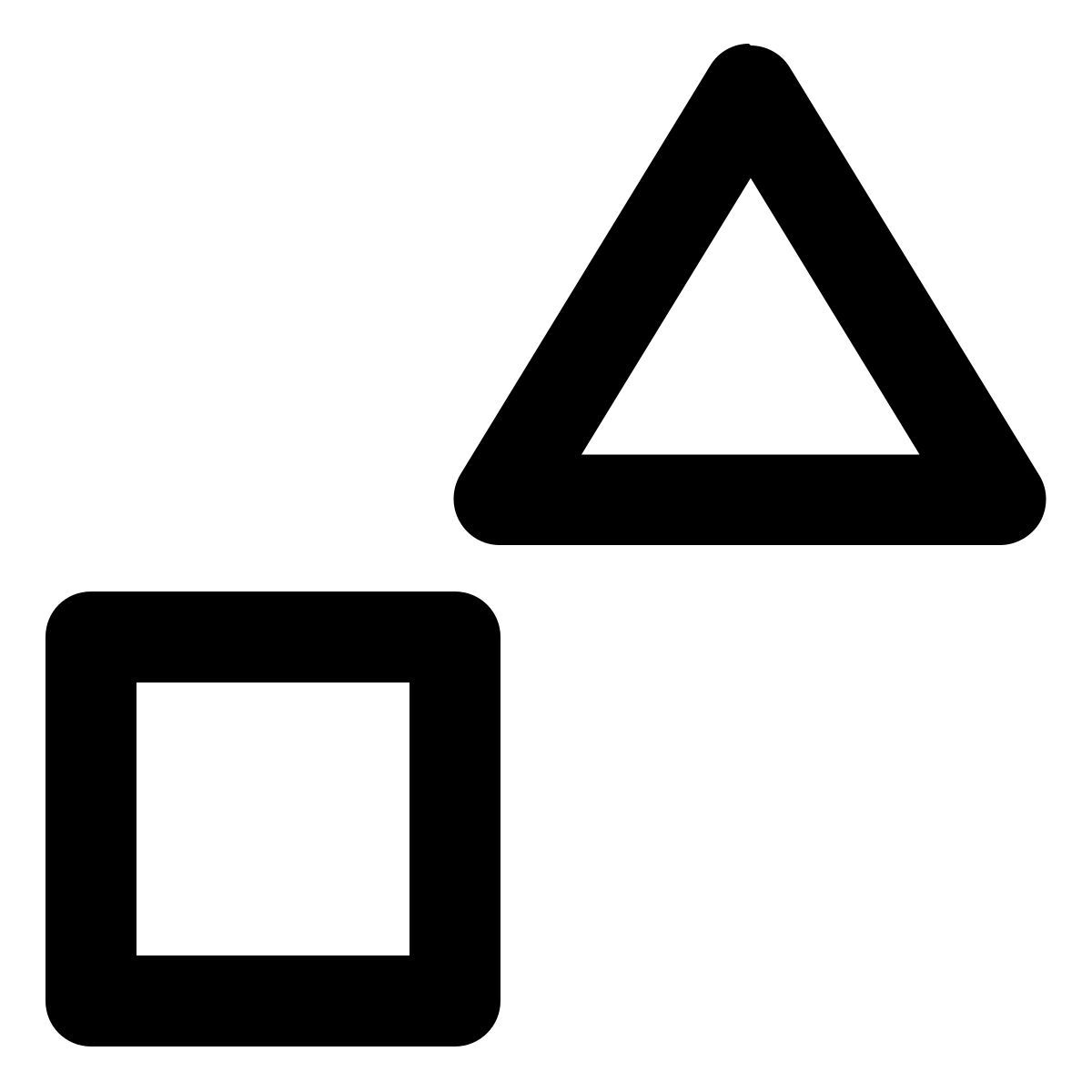 square and triangle icon