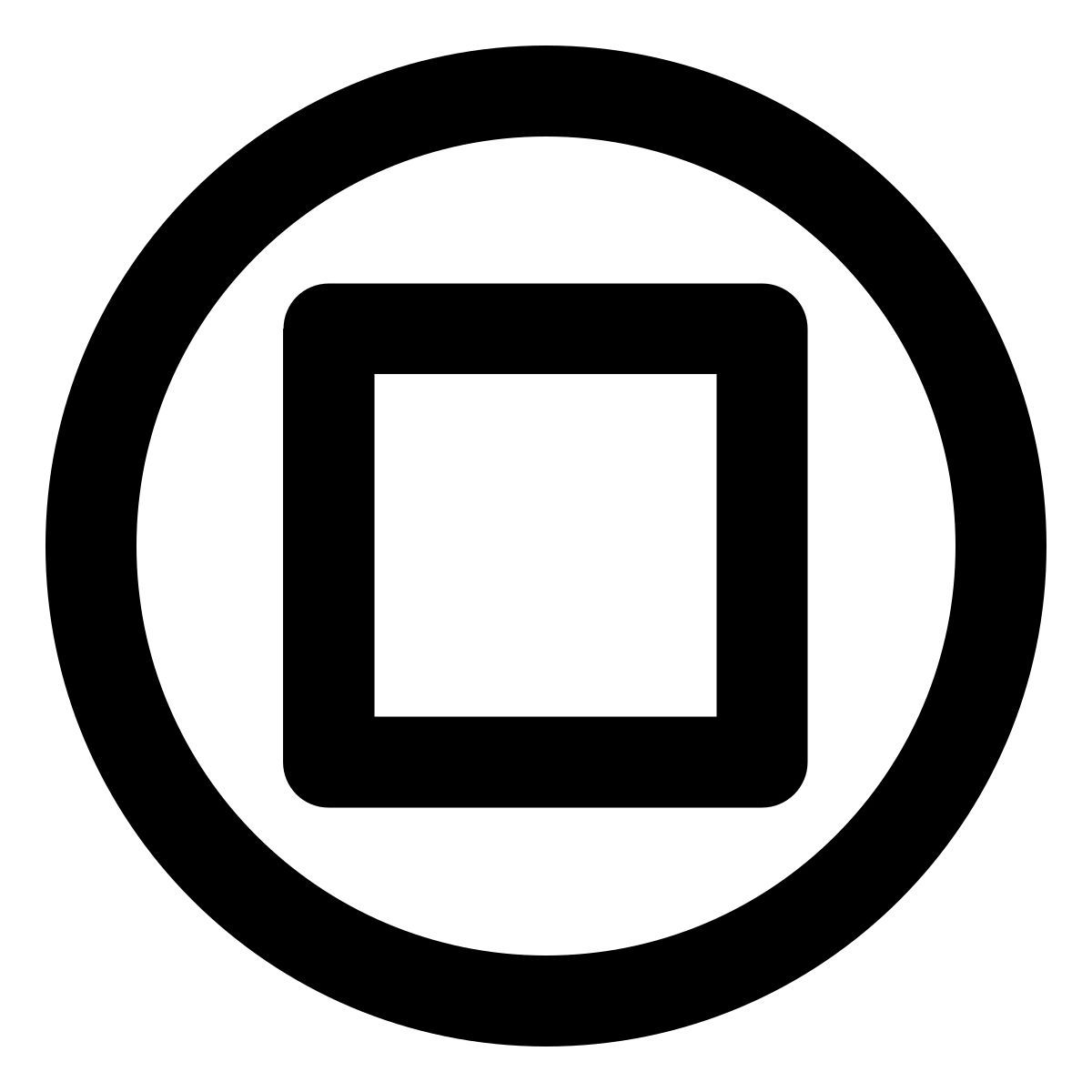 pulsante di arresto icon
