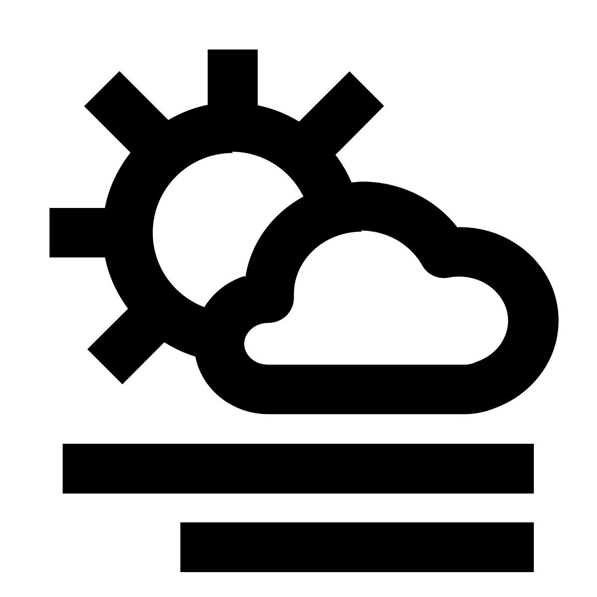 sunny fog icon