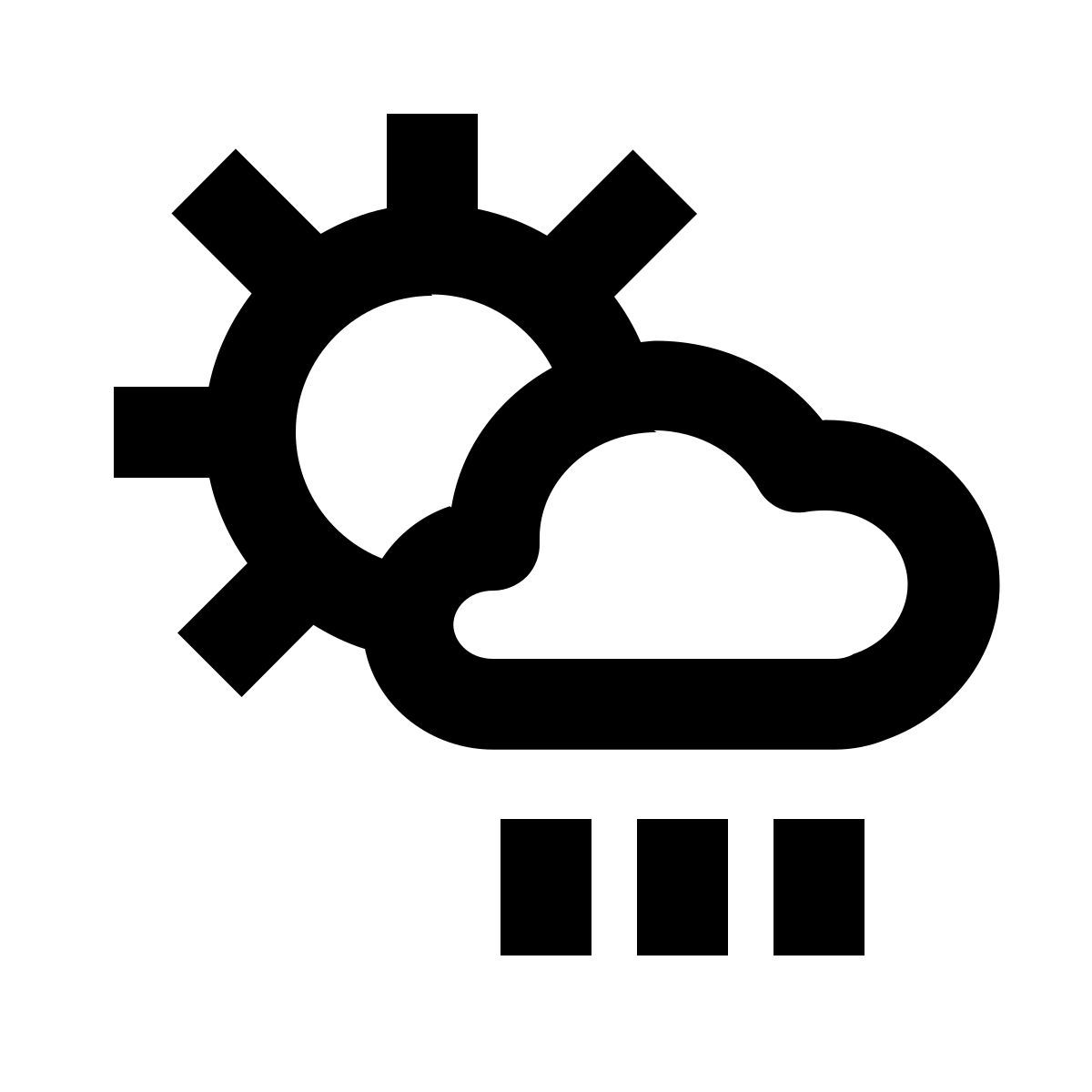 sunny rain icon