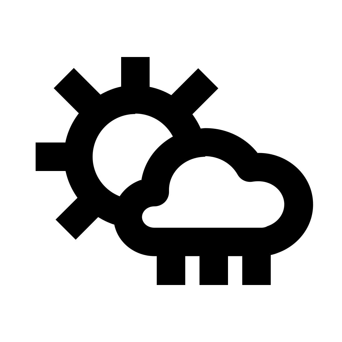 sunny rain icon
