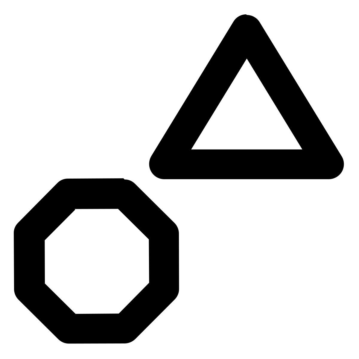三角形和八边形 icon