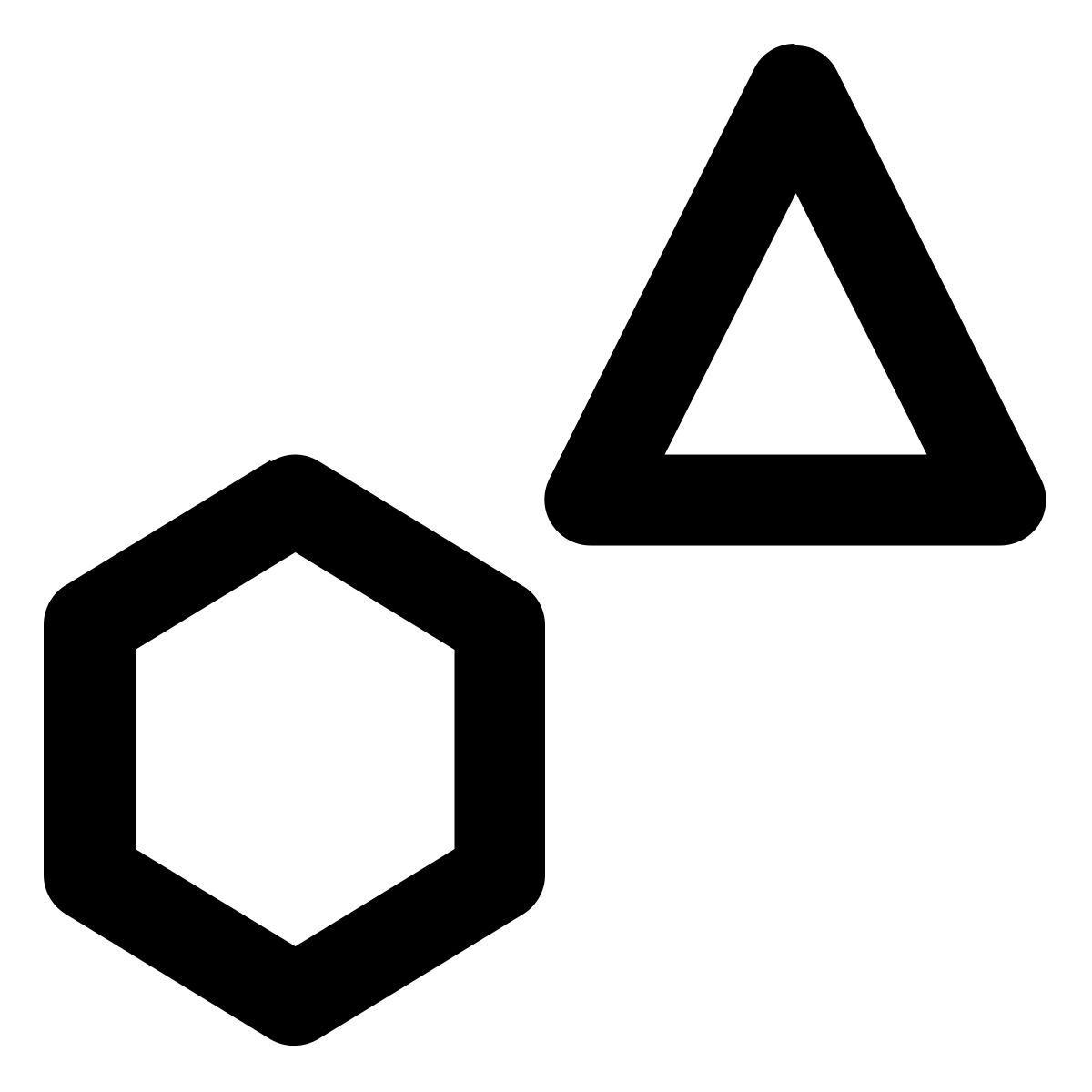 triangle and polygon icon
