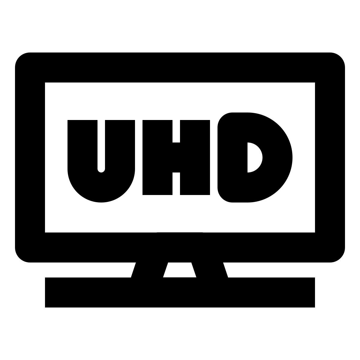 uhd television icon