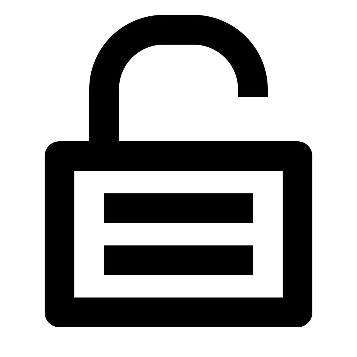 unlock icon