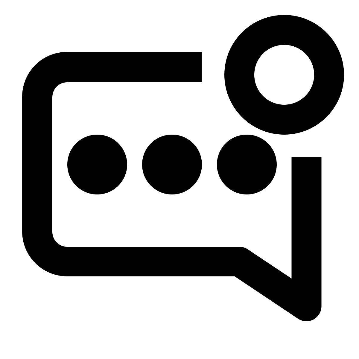 unread chat icon