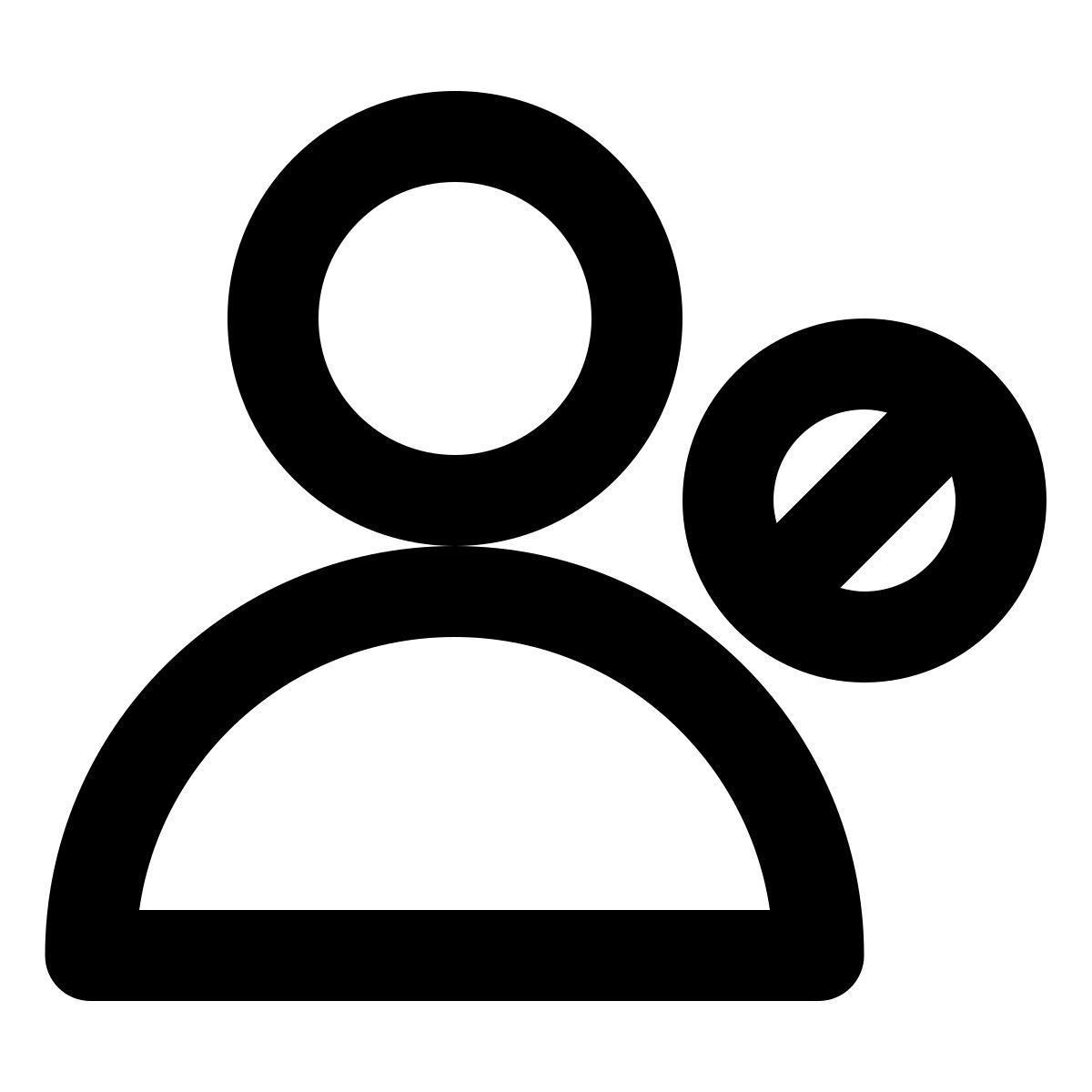 Blocage utilisateur icon